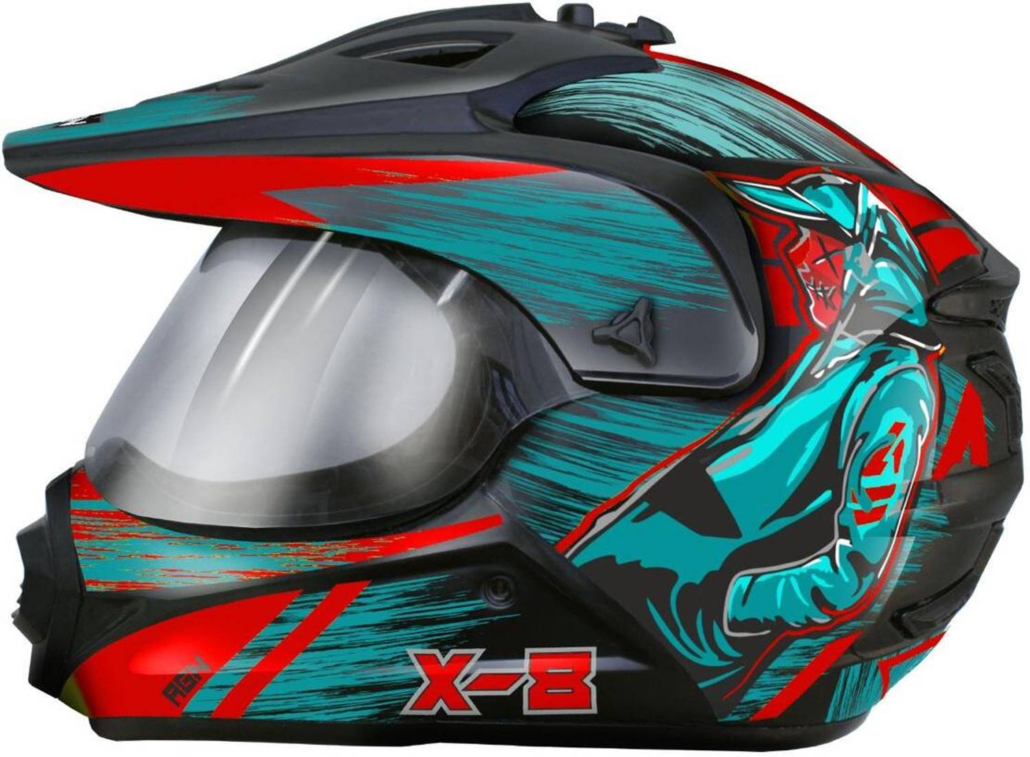 Agx X8 Cyber Graphics Motocross Motorbike Helmet Motorsports Helmet
