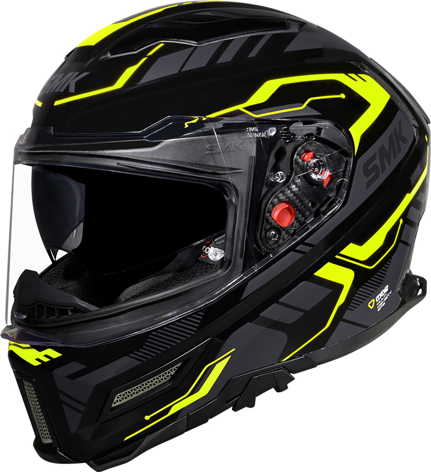 Image of SMK AGNAR TEKTRON ISI, DOT & ECE 06 Certified Helmet with Dual Visor Motorbike Helmet