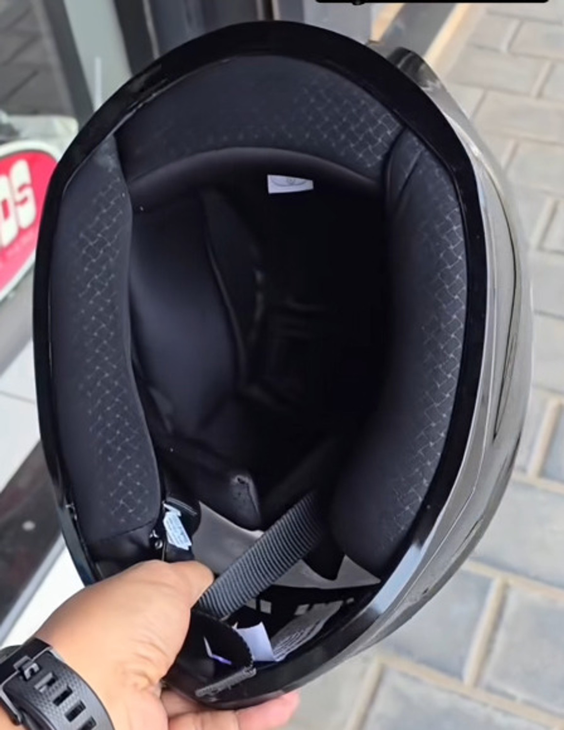 Image of Steelbird Air SBH-25 ISS Sharp Glossy Black Full Face ISI Certified 600mm Large Motorsports Helmet