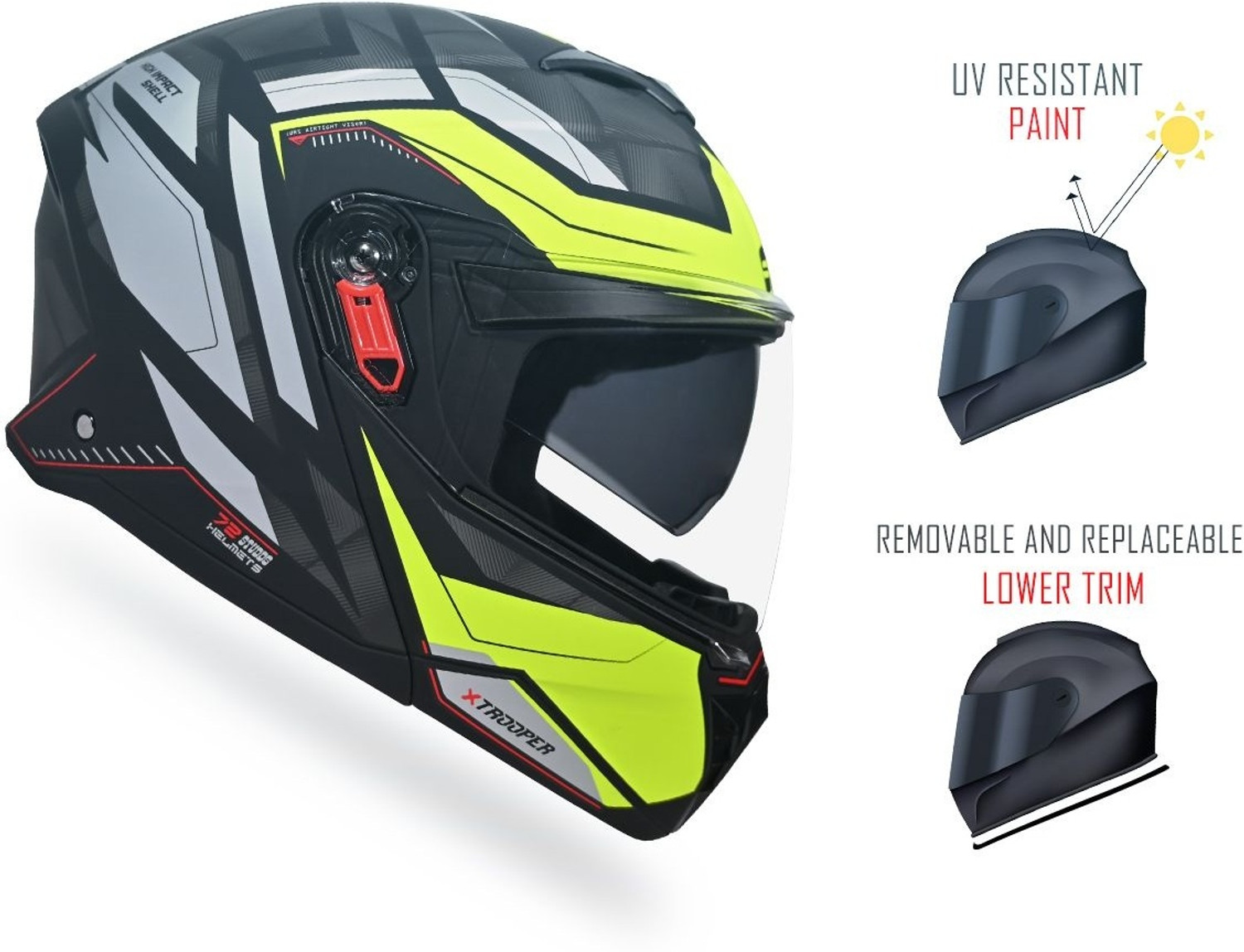 Image of STUDDS Trooper D2 Motorbike Helmet