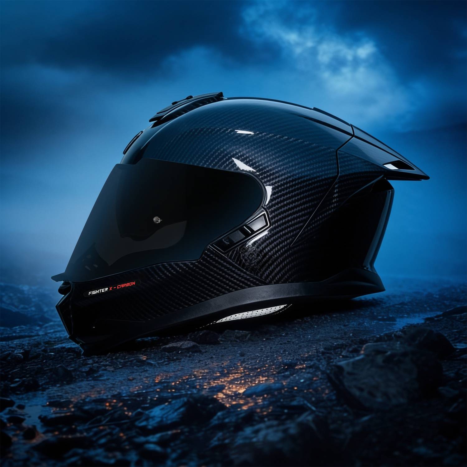 Steelbird SB-120 Fighter Carbon Full Face Pinlock Helmet - Image 3