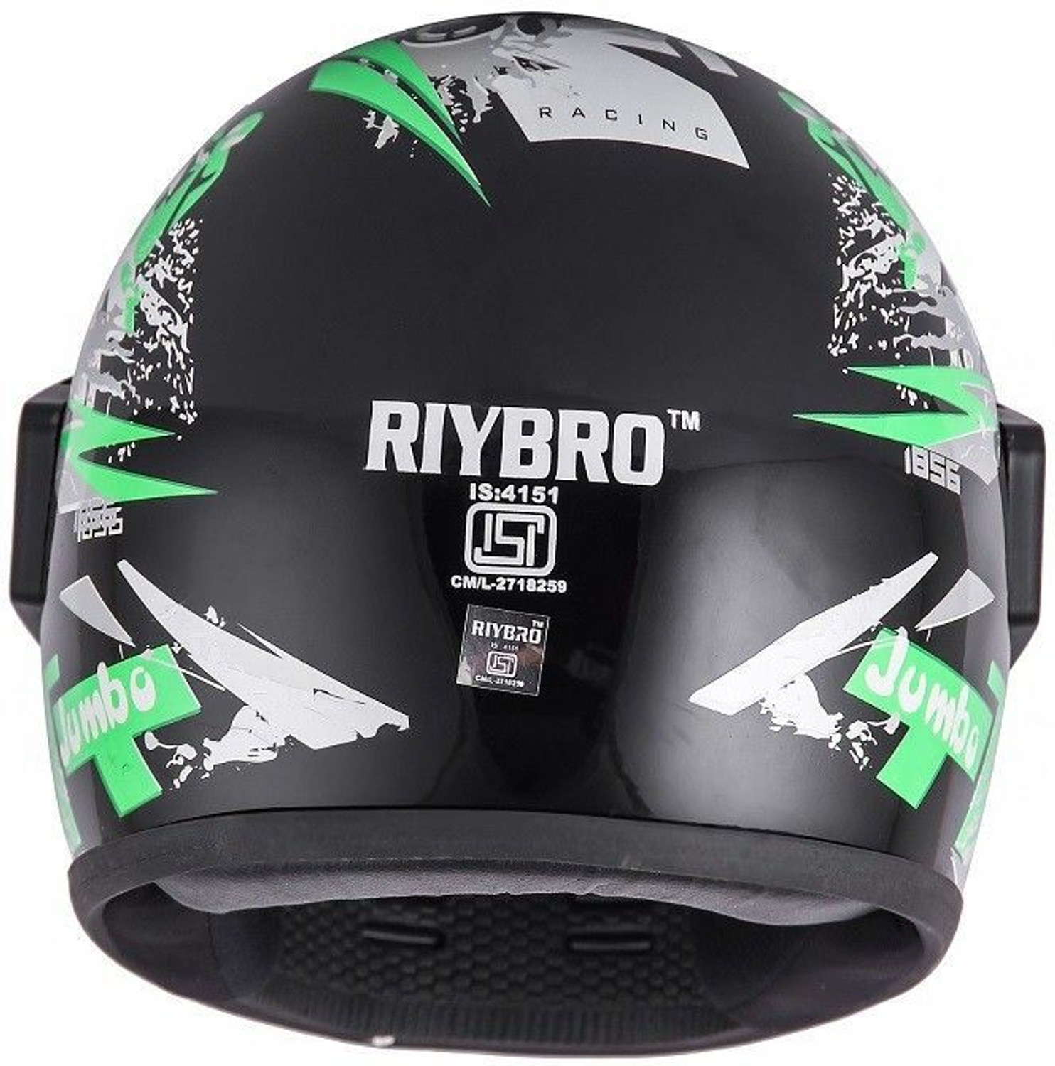 Image of Riybro Full Face ISI Marked with Adjustable strap fro Men & Women Bike & Scooty Riding Motorbike Helmet