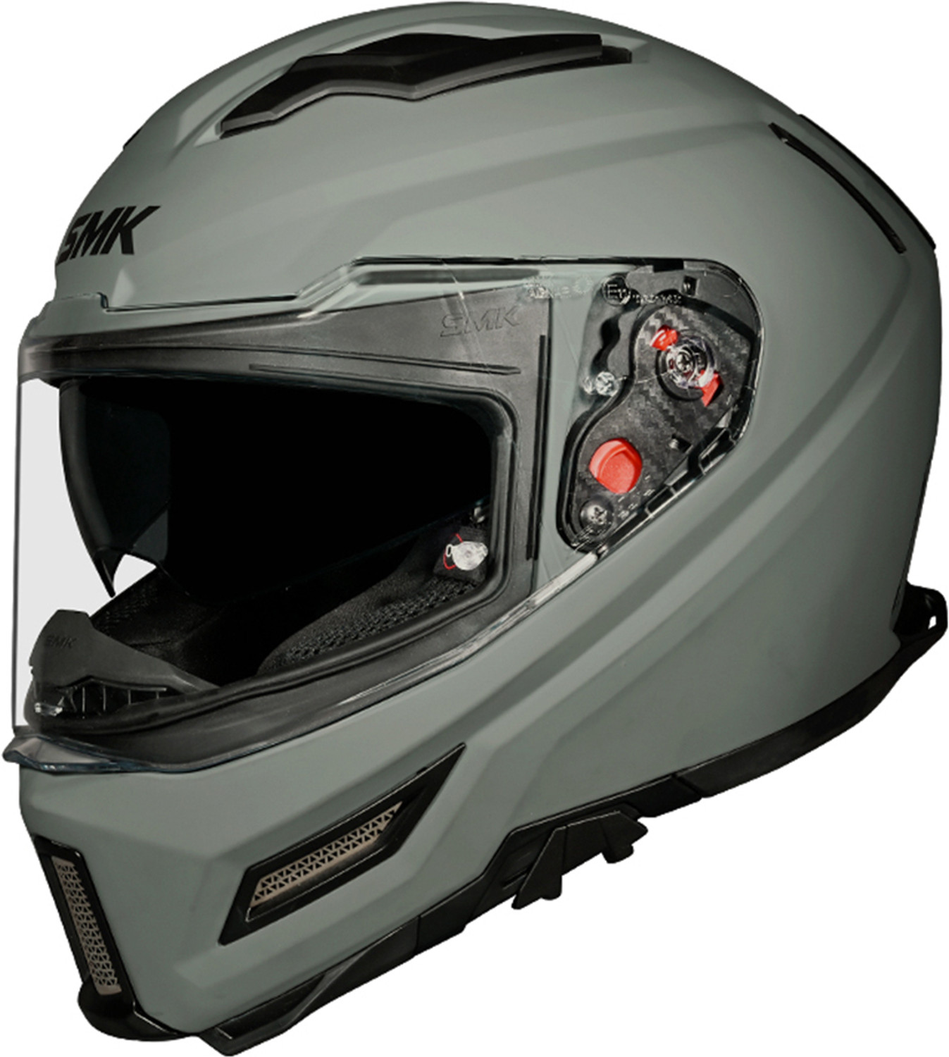 Image of SMK AGNAR SOLID ISI, DOT & ECE 06 Certified Helmet with Dual Visor Motorbike Helmet