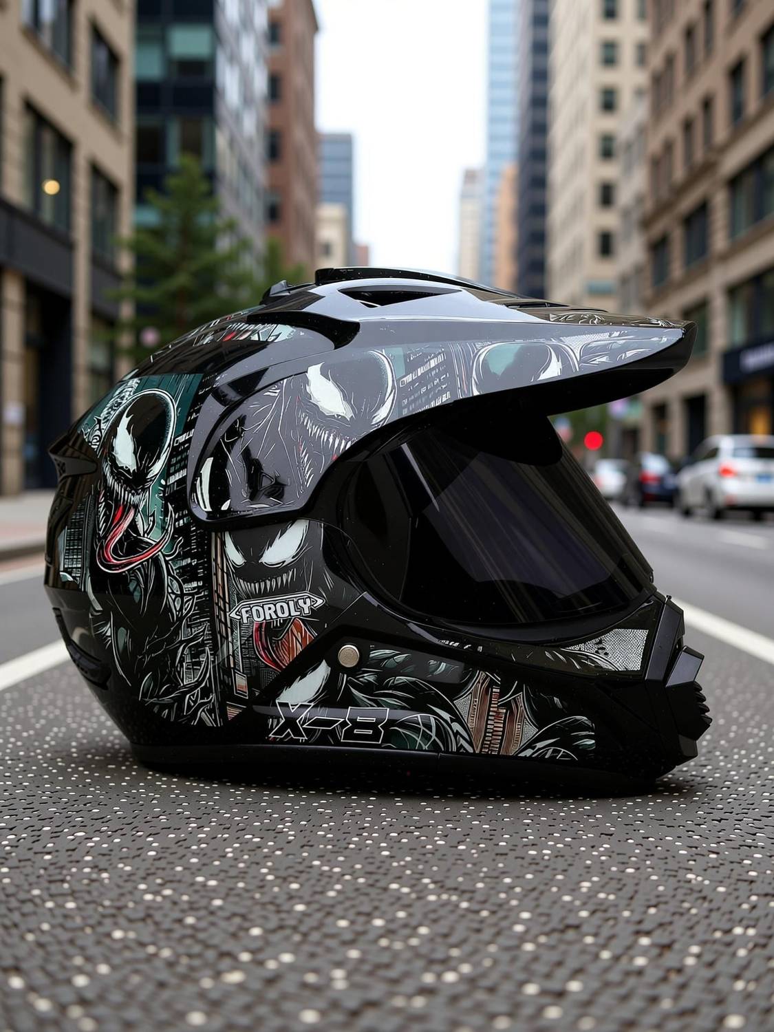FOROLY X-8 Venom Motocross Helmet - Image 3