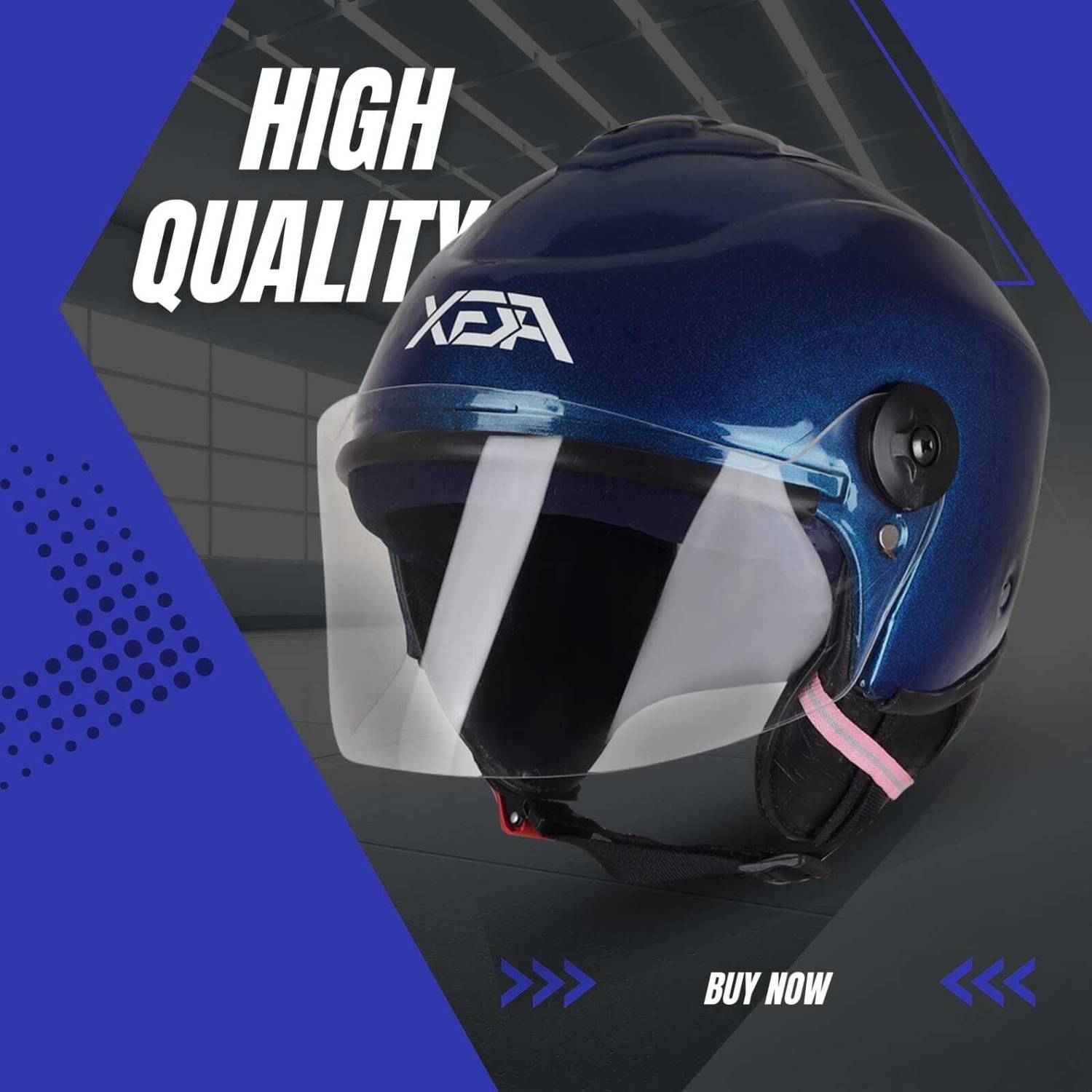 Agx Alpha Track with Anti UV PC Visor ABS Material Unisex Motorbike Helmet