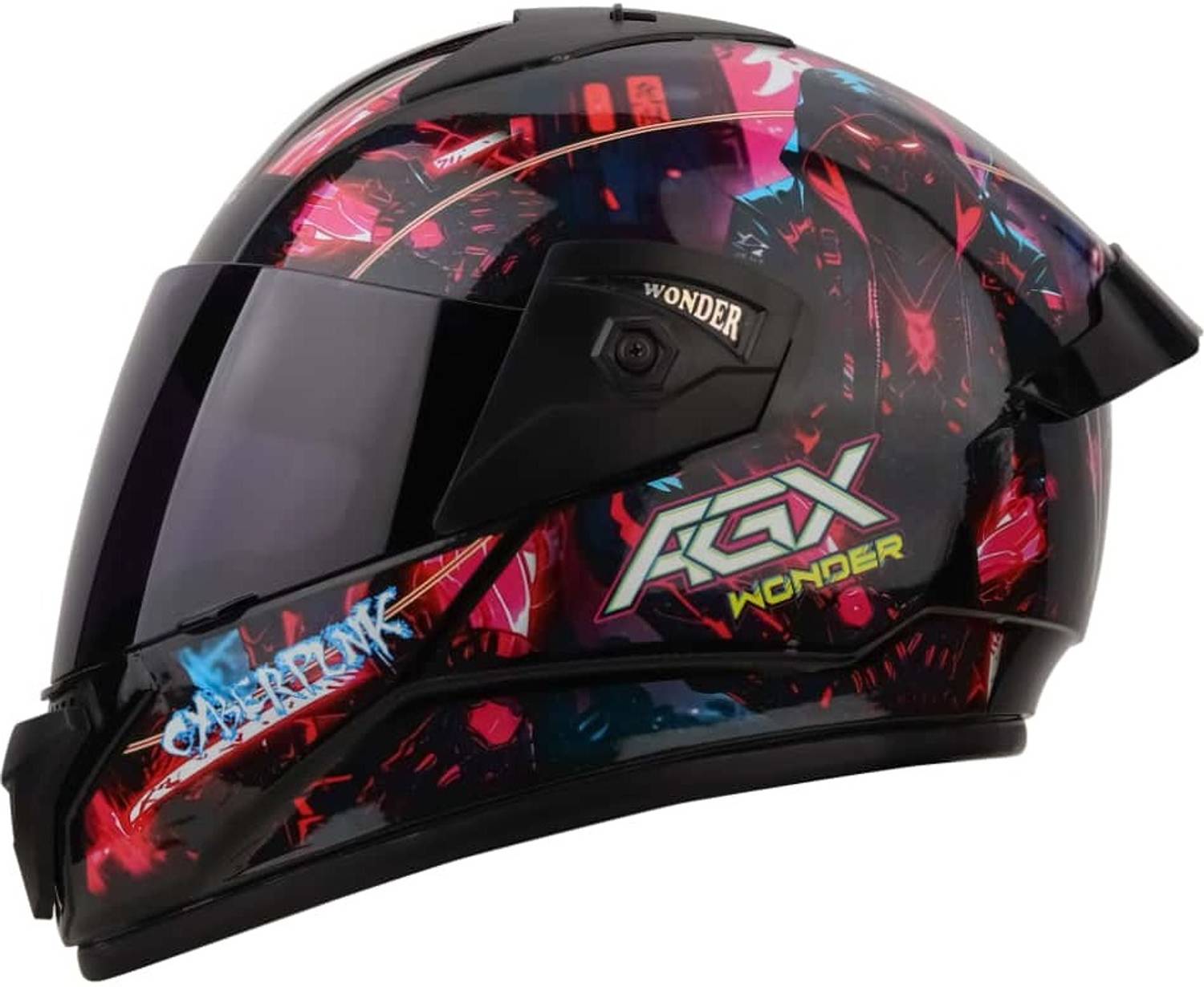 Agx Wonder Cyberpunk Motorbike Helmet - Image 1