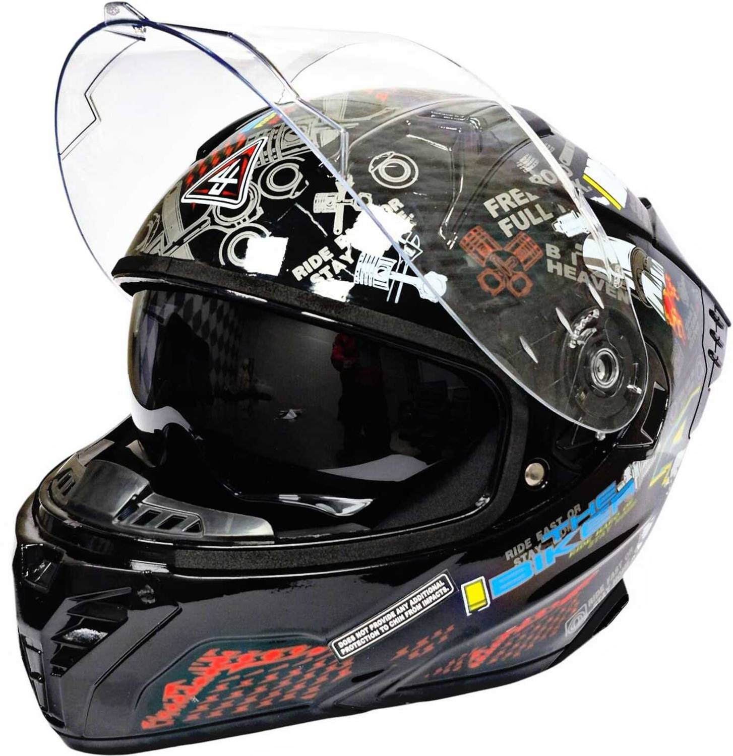 4U Supreme Super B DX Full Face Motorbike Helmet - Image 2