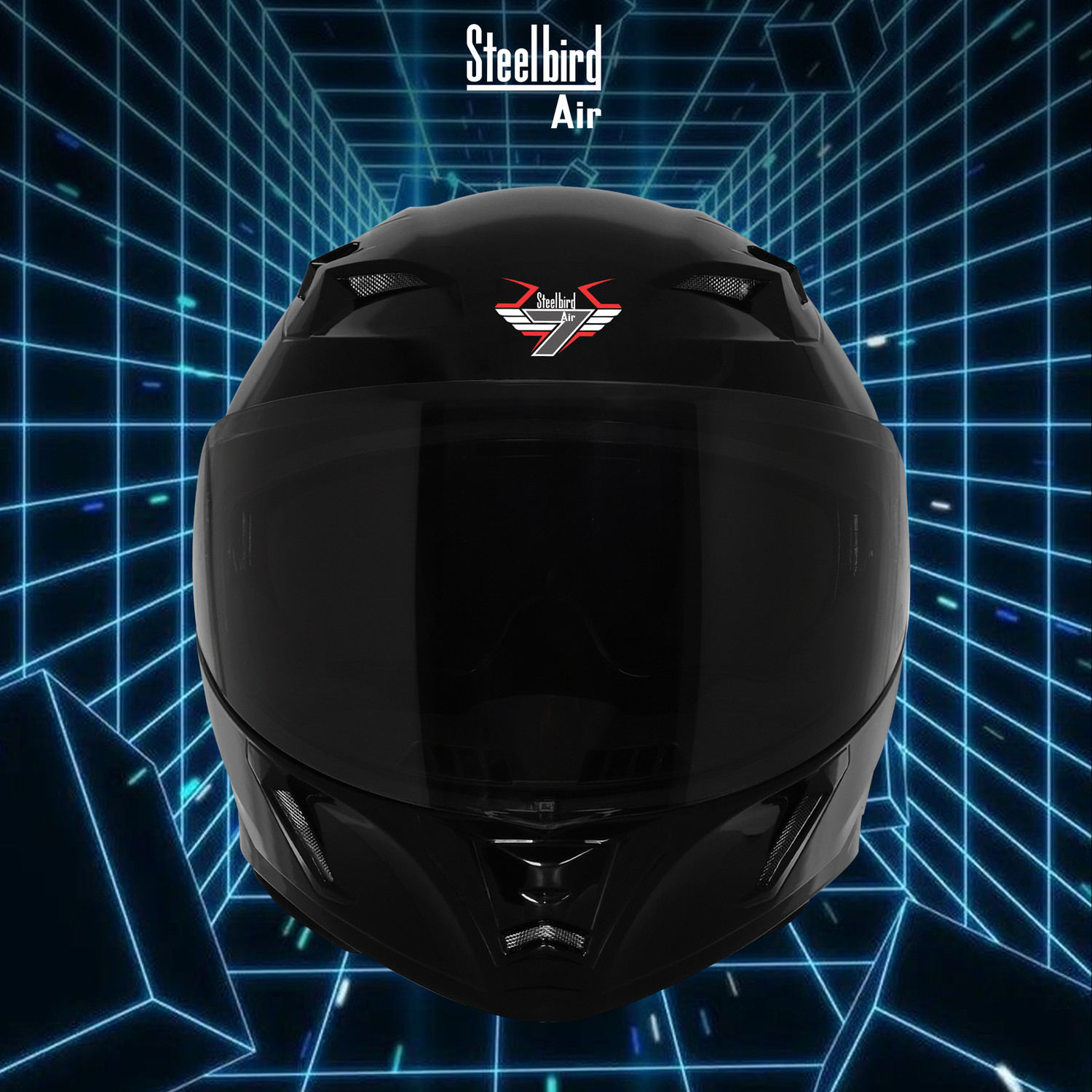 Image of Steelbird SBA-11 7Wings LT ISI Certified Full-Face Helmet For Men with Inner Sun Shield Motorbike Helmet