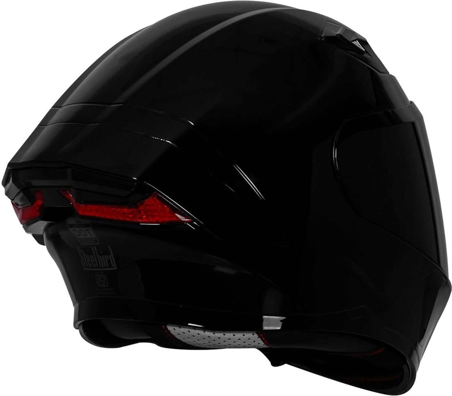 Image of Steelbird Air Sba-11 ISS Tornado Dot & ISI Certified Full Face with Red Reflector Medium Motorsports Helmet