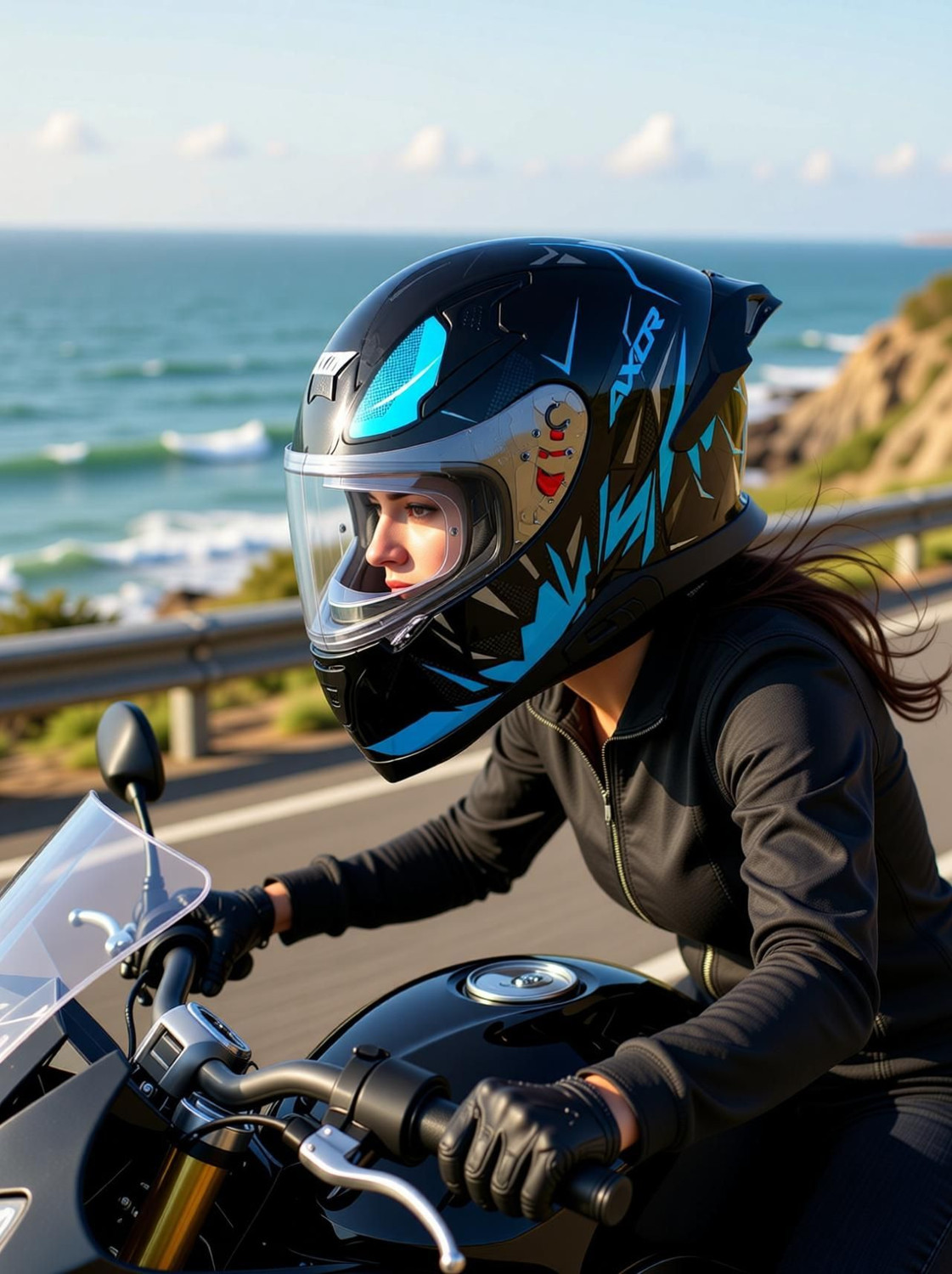 Image of Axor Apex Hunter Motorbike Helmet