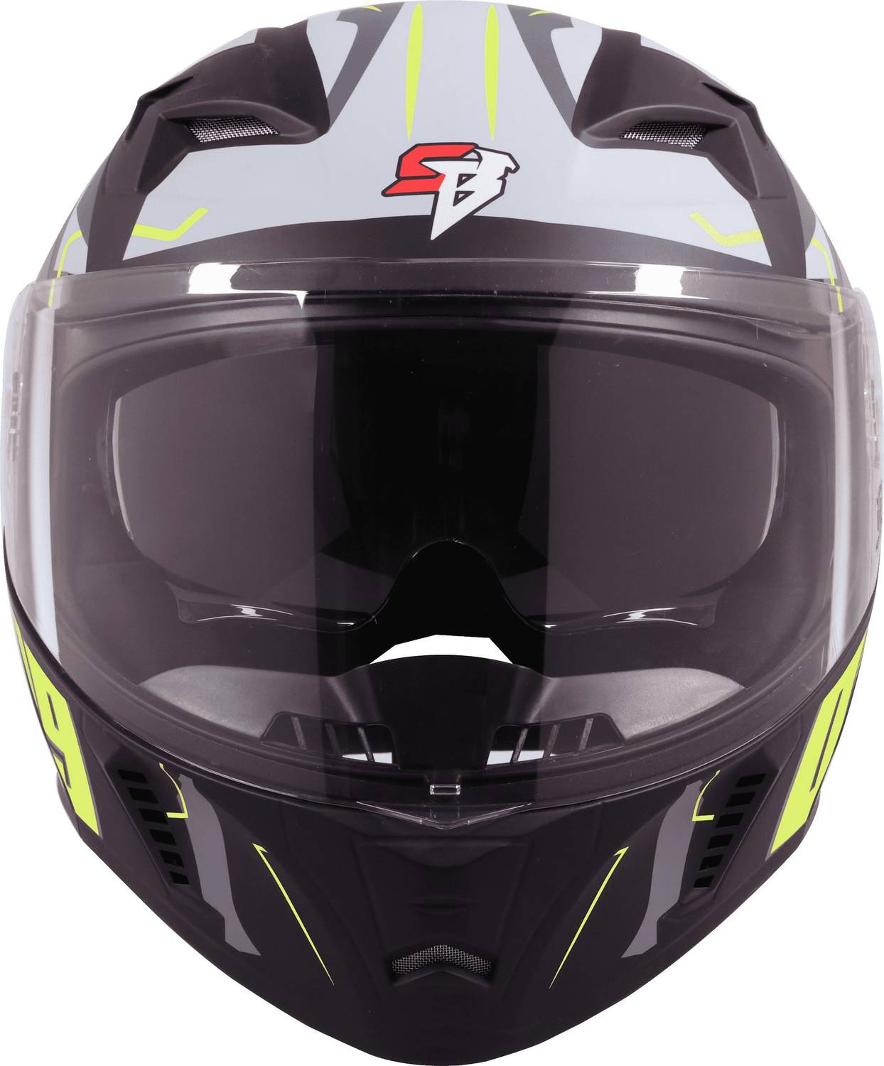 Steelbird Air SBA-20 ISS 09 Glossy Black Neon Large Helmet - Image 2