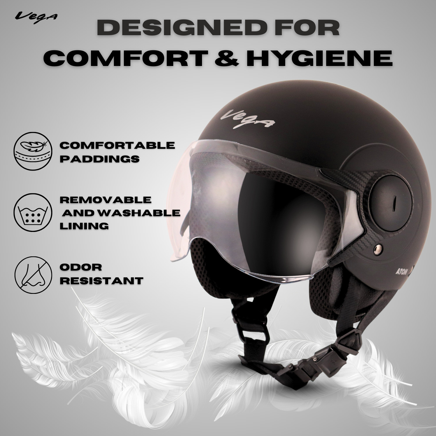 Image of VEGA Atom Motorbike Helmet