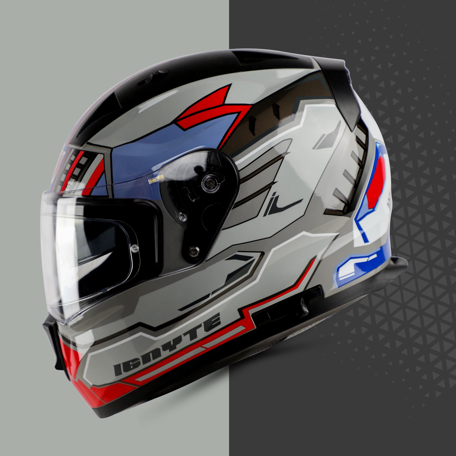 Image of IGNYTE IGN-7 Space Robot ISI /DOT Certified Full Face Graphic Helmet with Sun Shield Motorbike Helmet