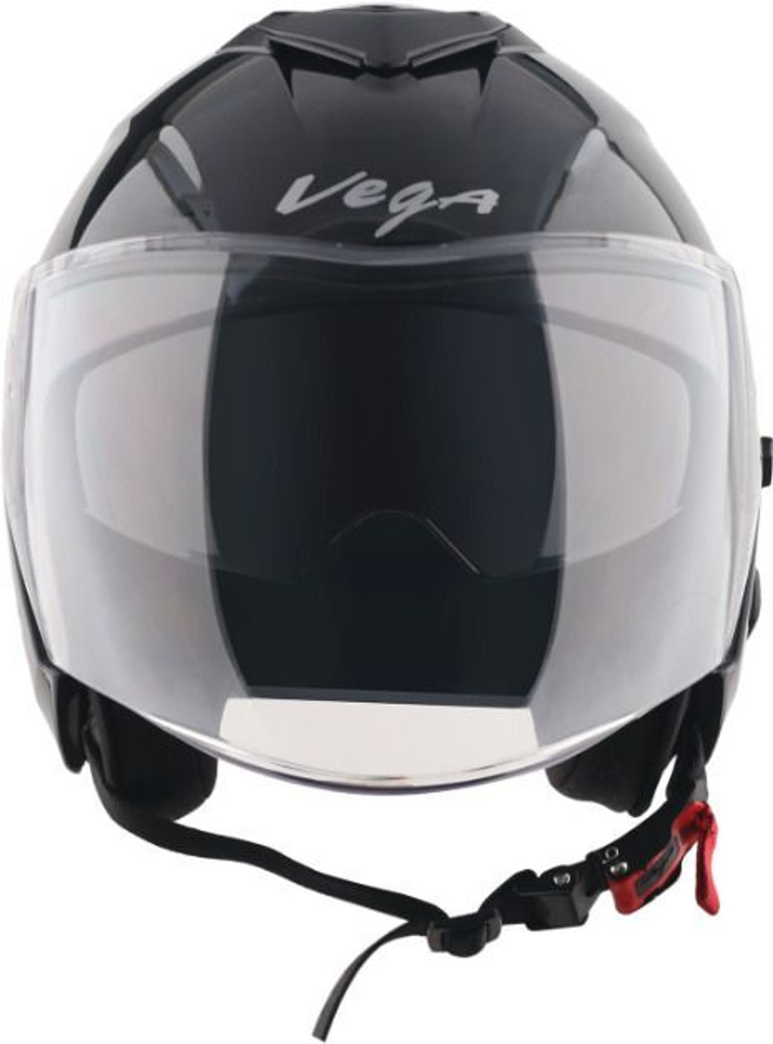 Image of VEGA Punch DV Solid ISI Certified Open Face Large Motorbike Helmet