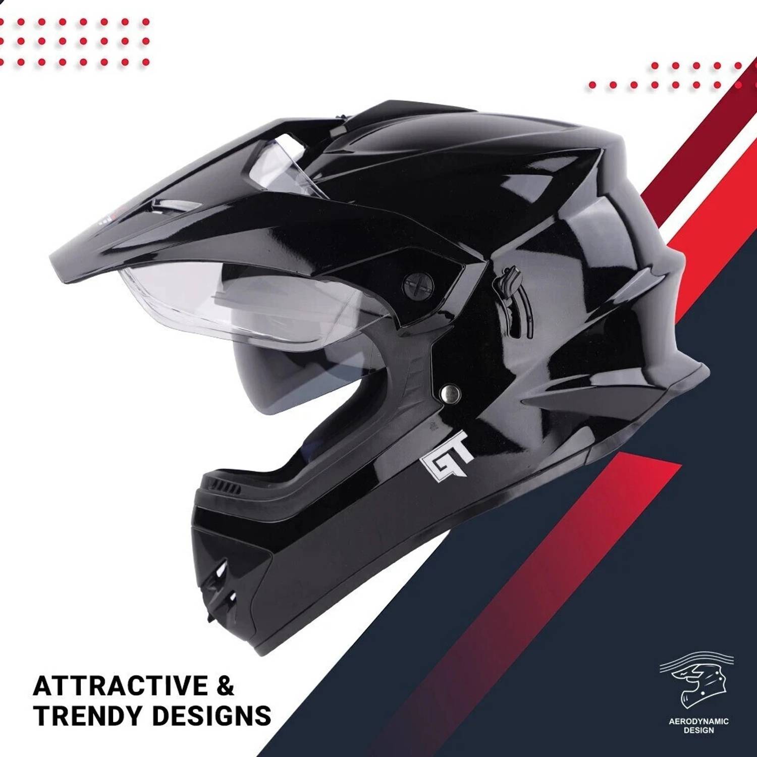 Steelbird Off Road GT Motocross Helmet - Image 2
