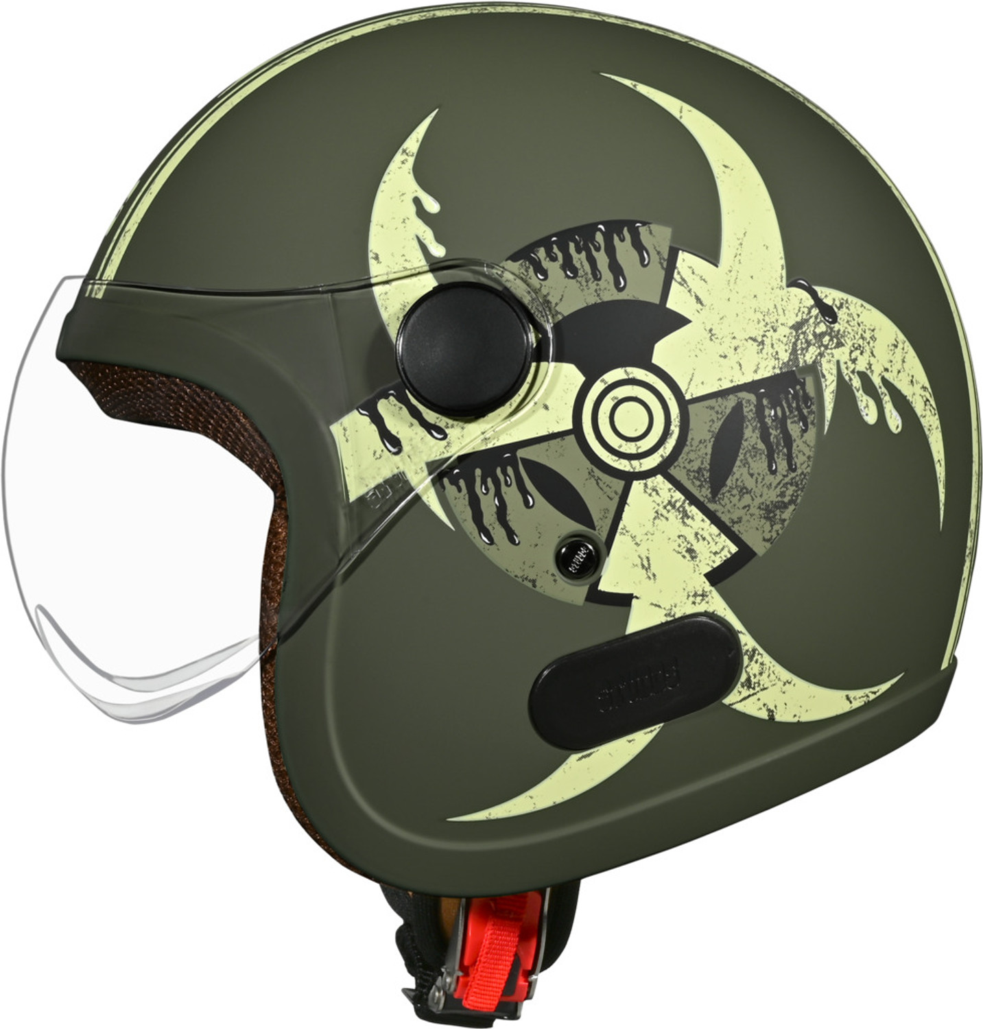 Image of STUDDS Jet Toxic Open Face ISI Certified Helmet for Men and Women Motorbike Helmet