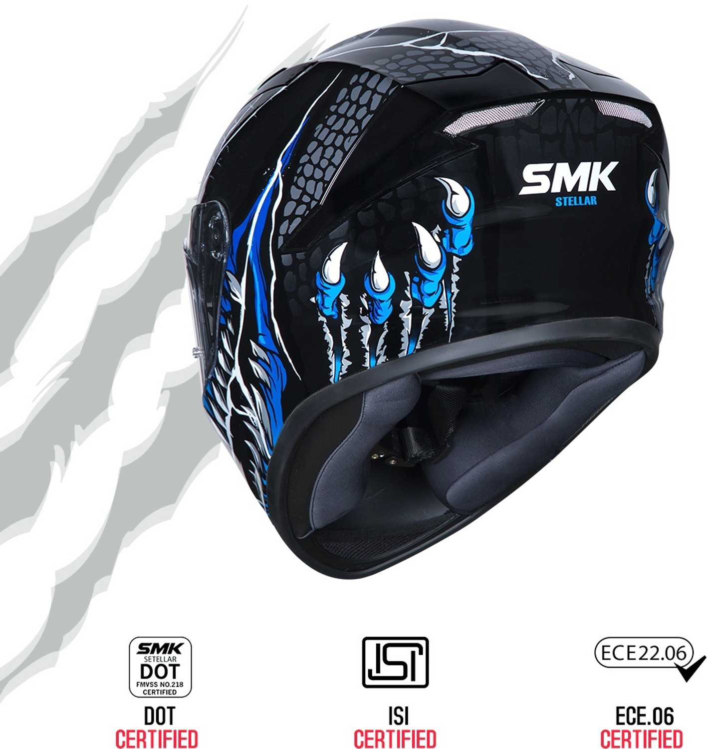 Image of SMK Stellar Motorbike Helmet