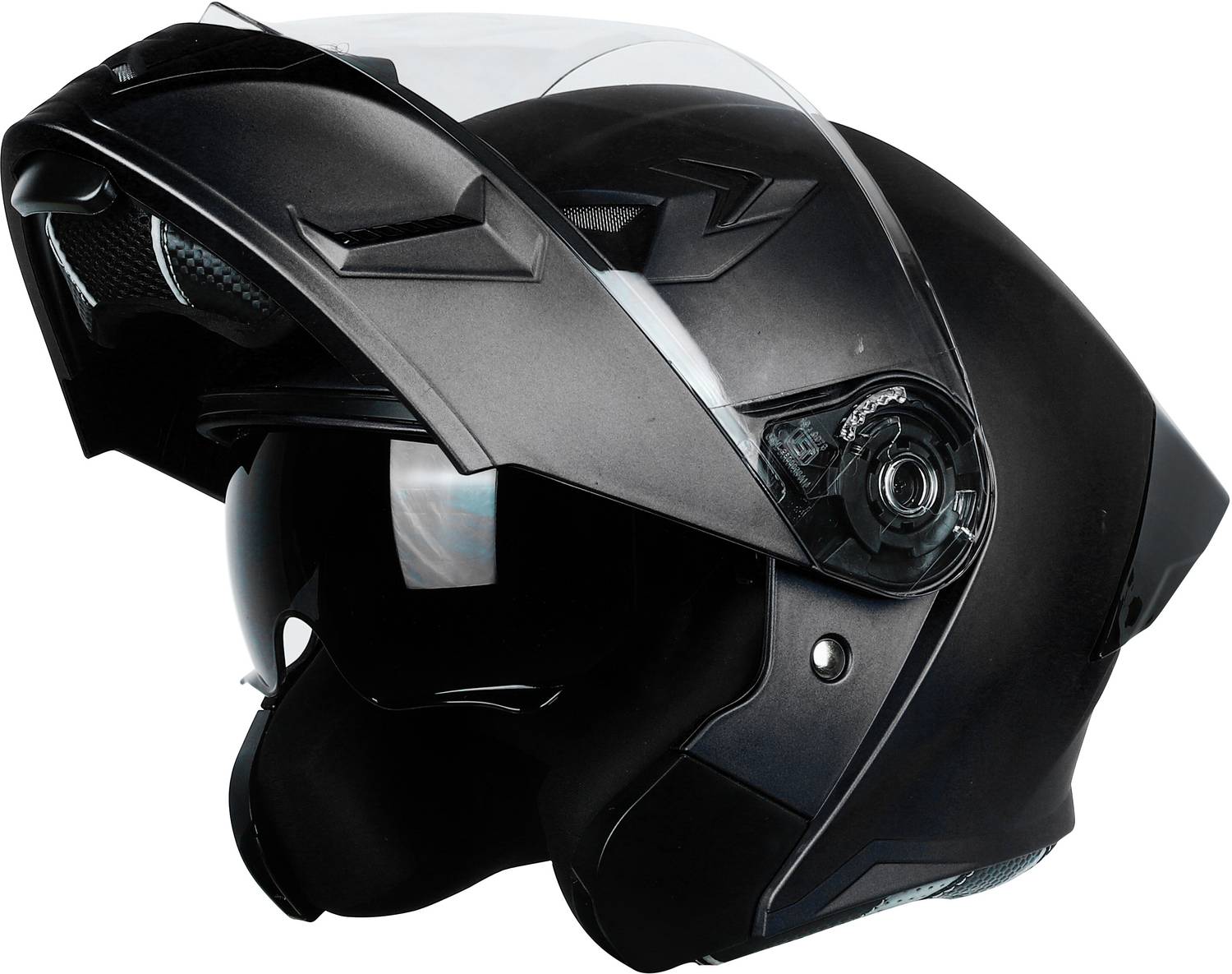 Steelbird SBA-20 7Wings Flip-Up Black Motorbike Helmet - Image 4