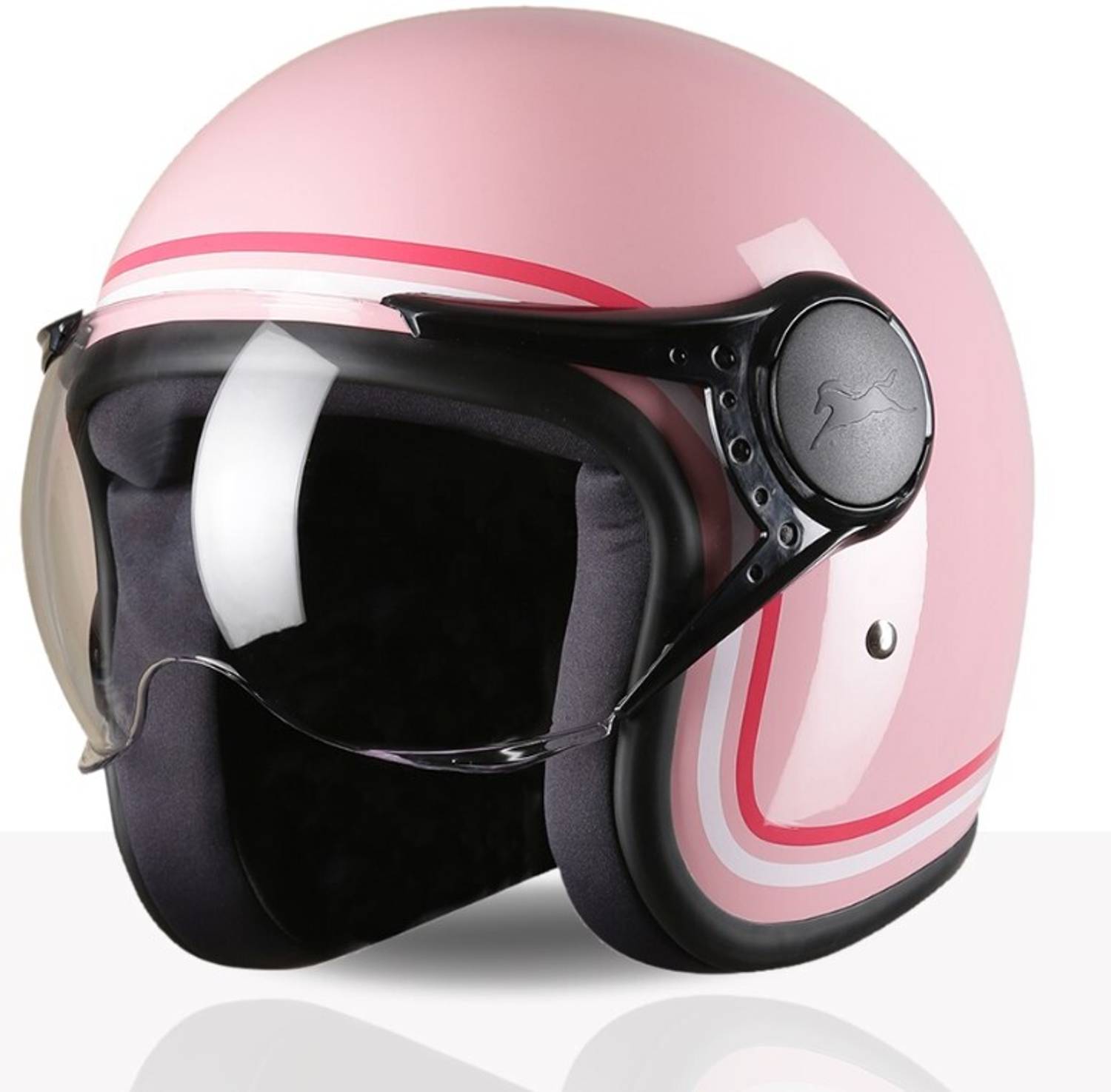 TVS MissFit Women's Motorbike Helmet - Pink - Image 2