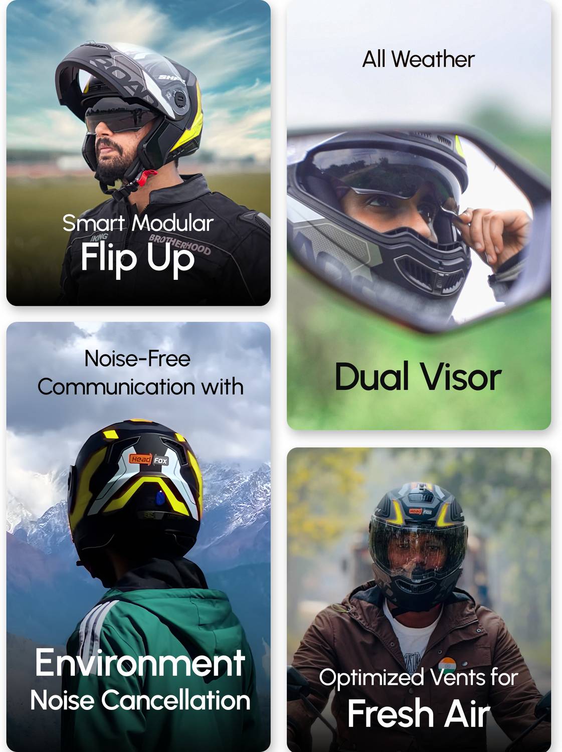 HEADFOX N2 Air 7 Smart Bluetooth GPS Helmet - Image 3