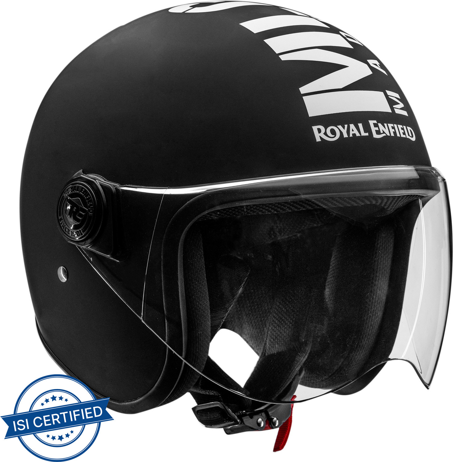 Image of ROYAL ENFIELD Open Face MLG with Visor ISI Certified Motorbike Helmet