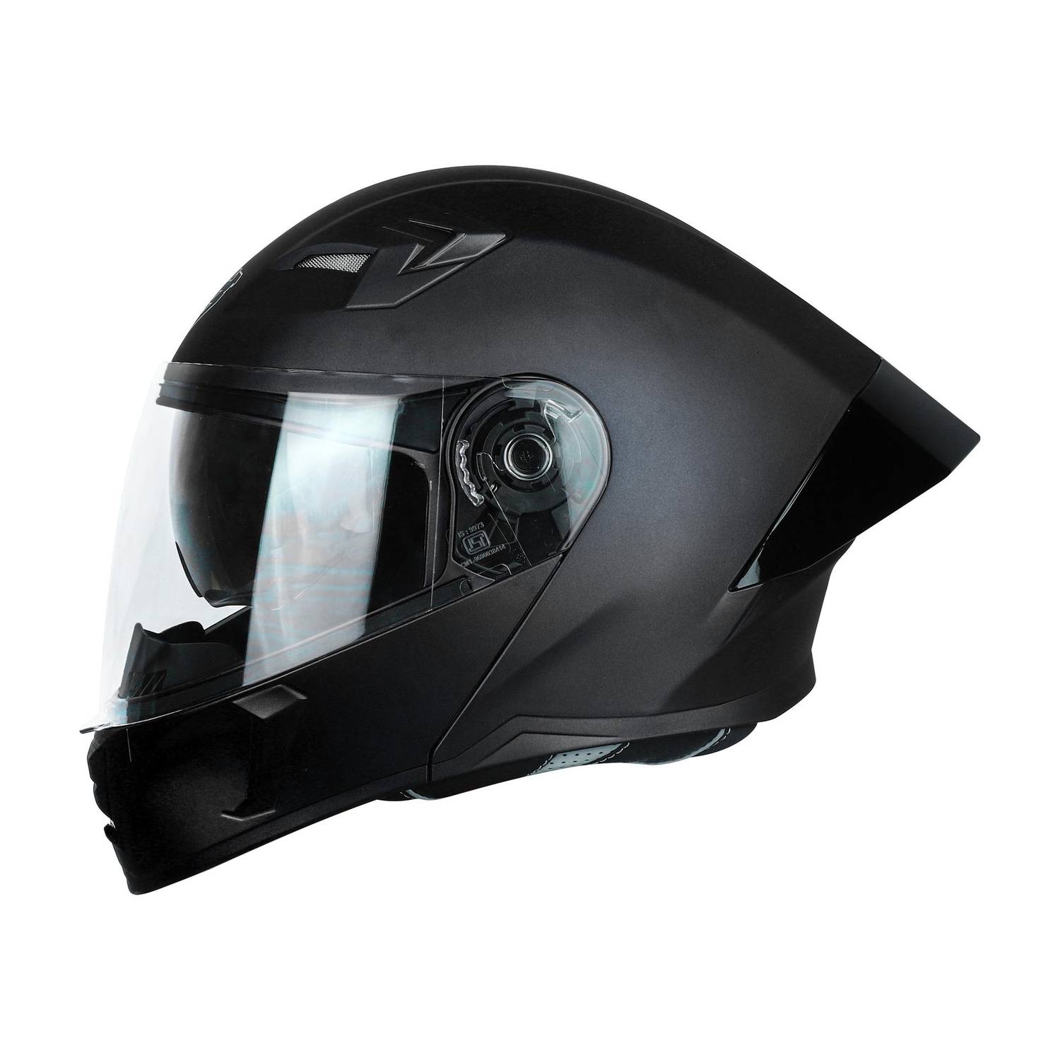 Steelbird SBA-20 7Wings Flip-Up Black Motorbike Helmet - Image 1