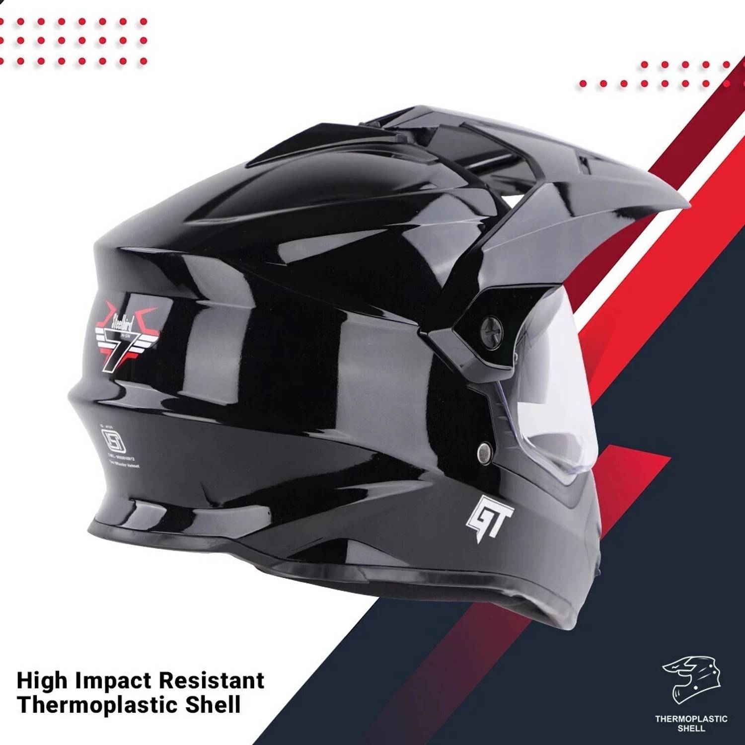 Steelbird Off Road GT Motocross Helmet - Image 4