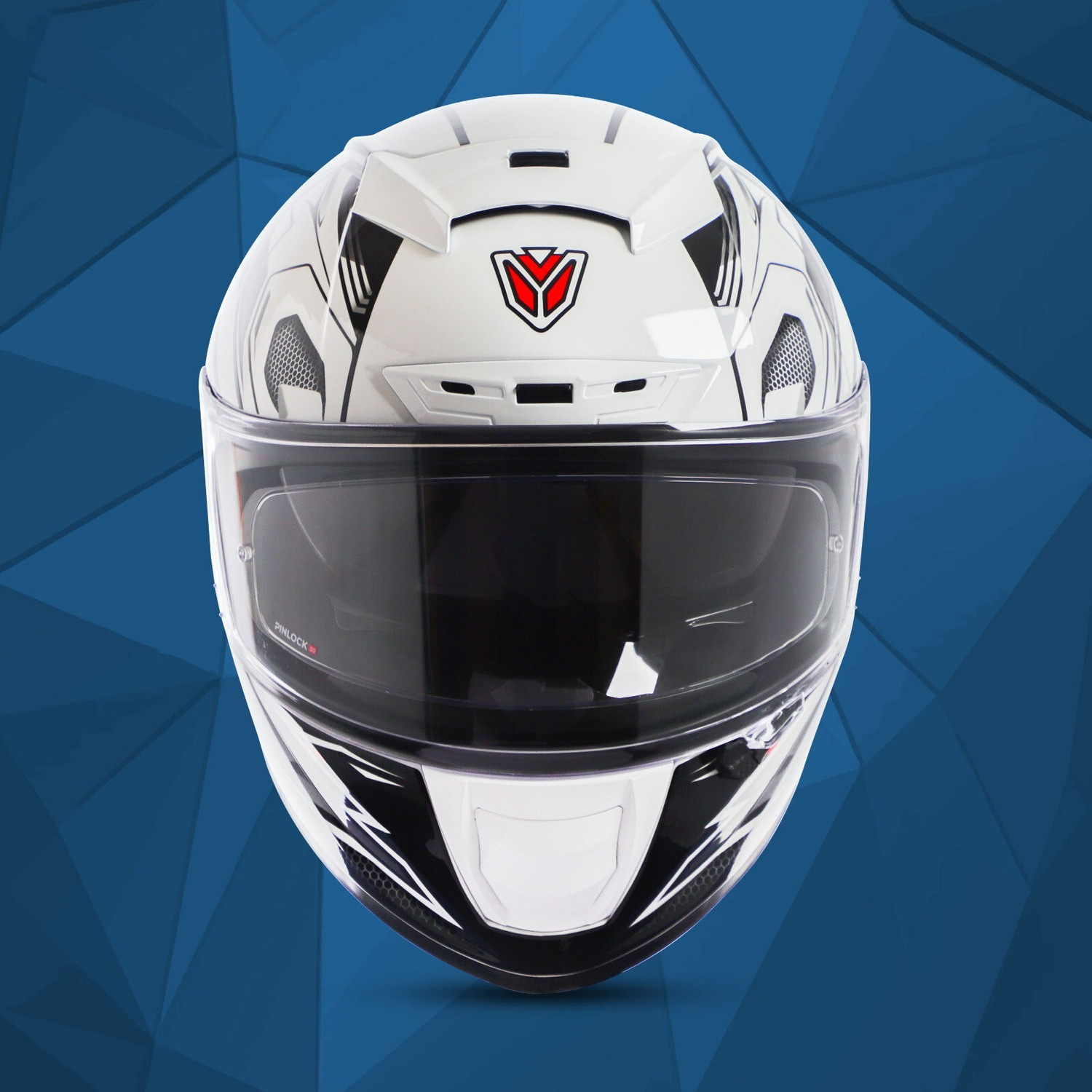 Image of IGNYTE IGN-4 Racer ISI /DOT Certified Full Face Graphic Helmet with Inner Sun Shield Motorbike Helmet