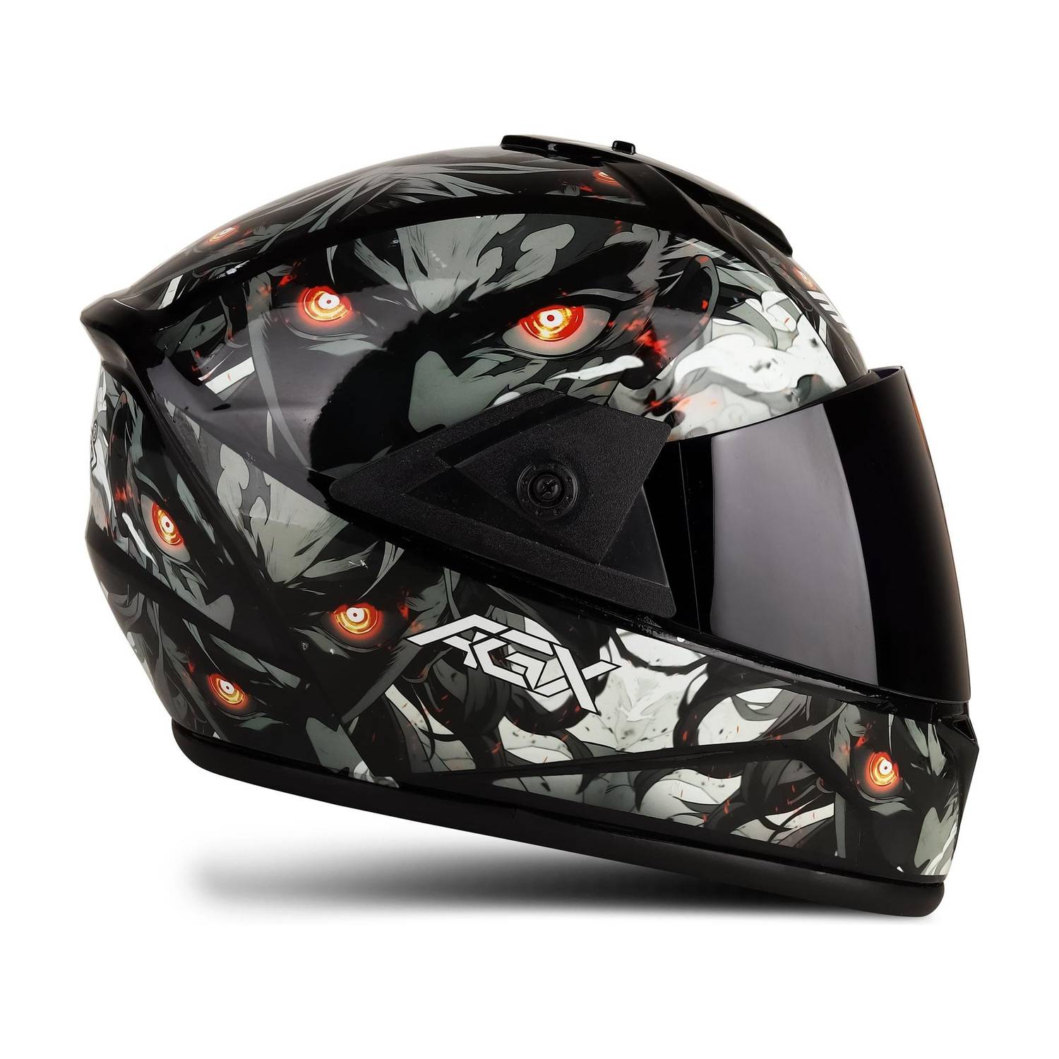 FOROLY Fighter Demon Full Face Helmet - Image 1