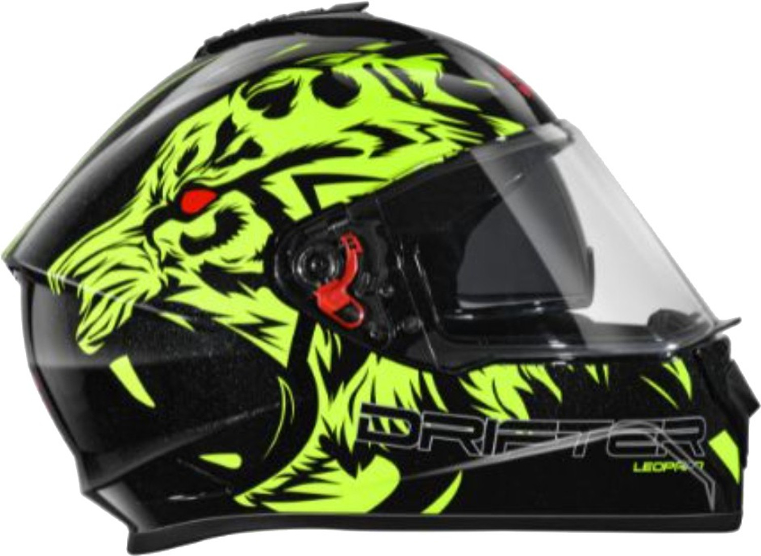 Image of STUDDS Drifter D2 Full Face Helmet with Clear Visor (Black N5, XL) Motorbike Helmet