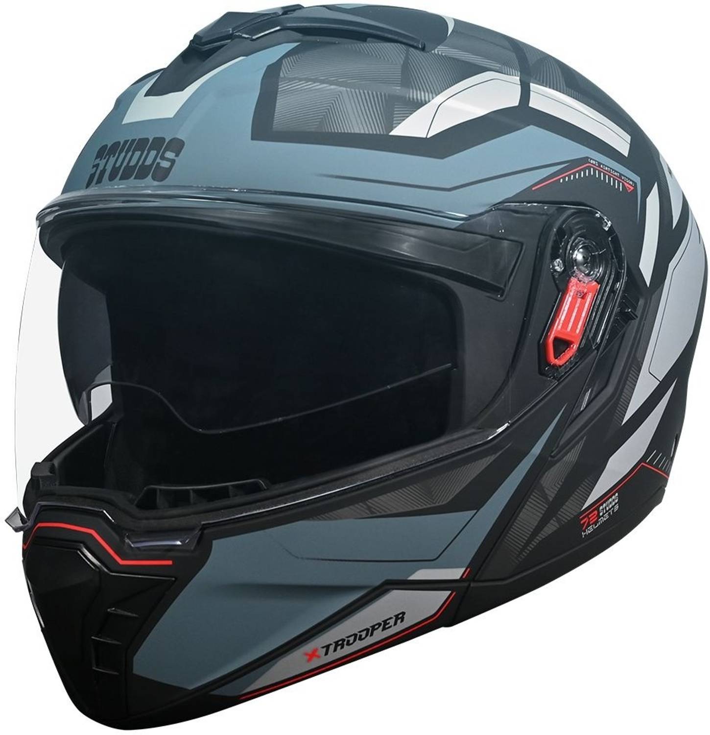STUDDS Trooper D2 Motorbike Helmet Black - Image 1