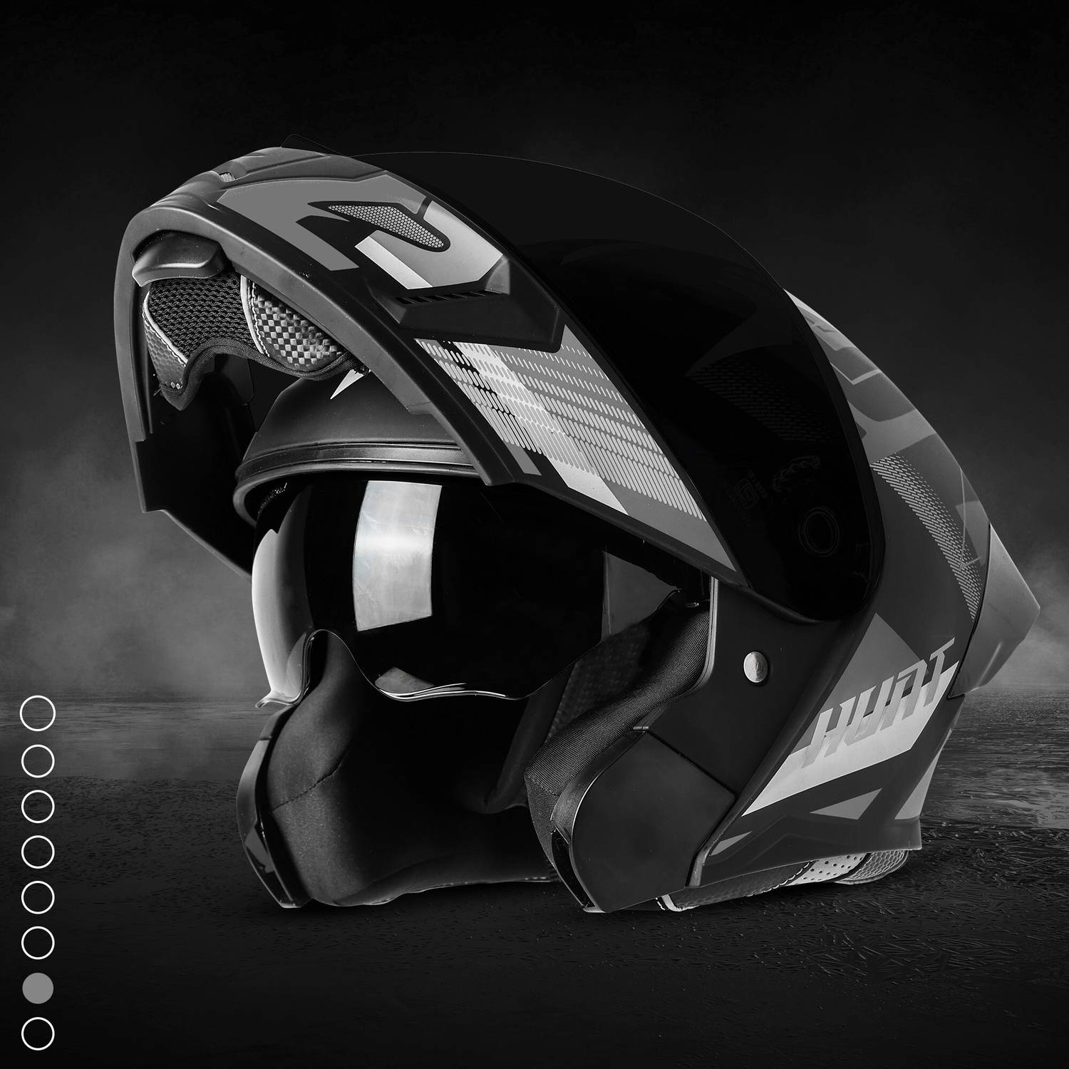 Steelbird SBA-20 Hunt Flip-Up Graphic Helmet - Image 3