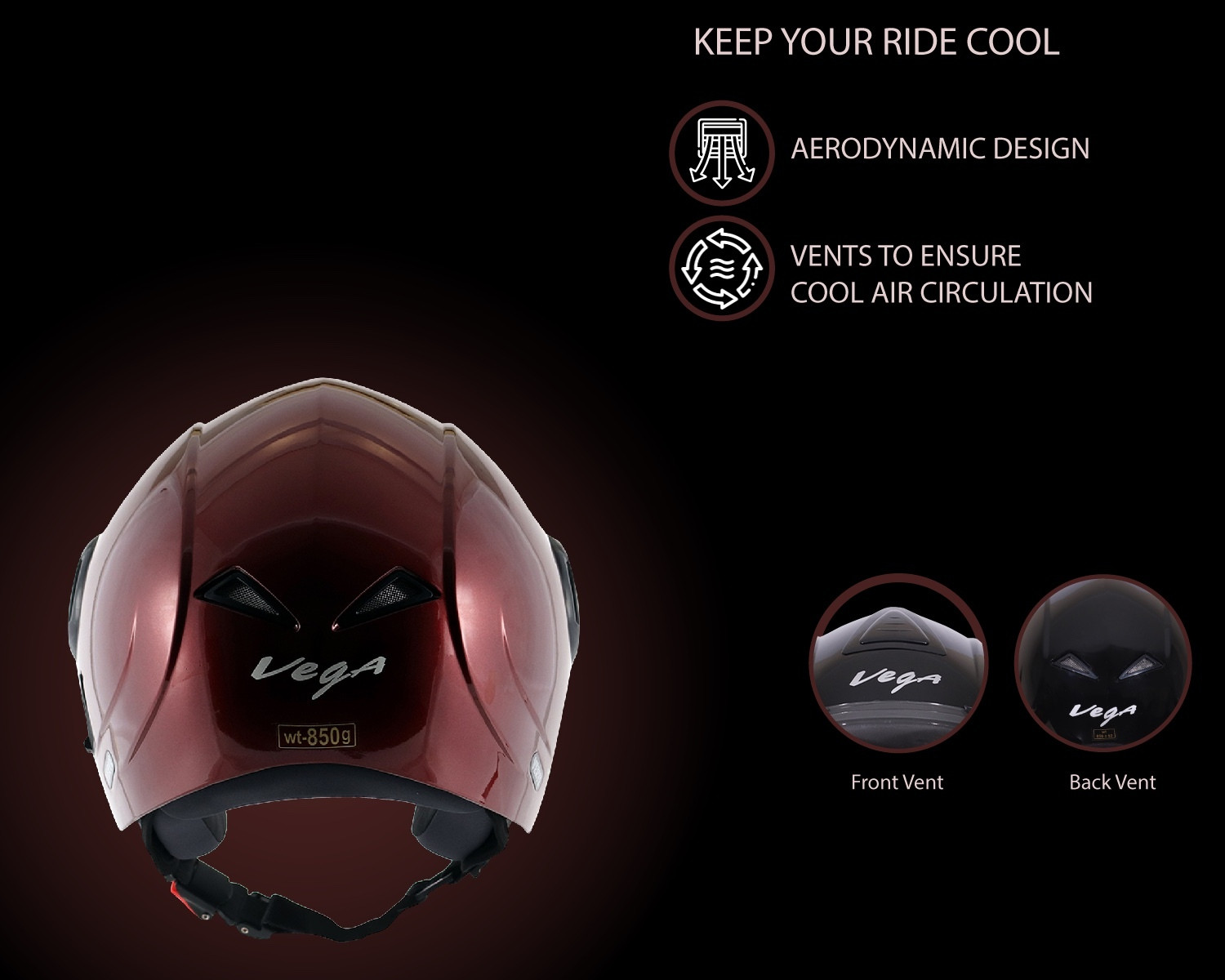 Image of VEGA Verve Motorbike Helmet