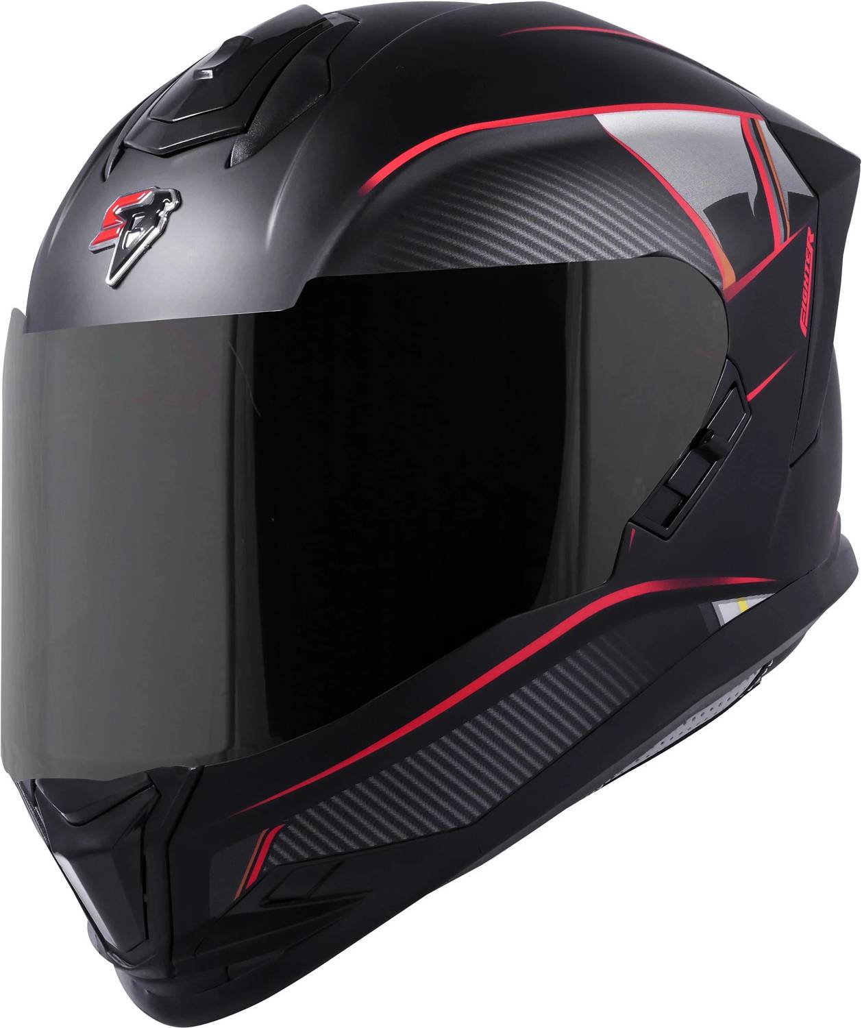 Steelbird SBH-57 Carbon Fighter Full Face Helmet - Image 1