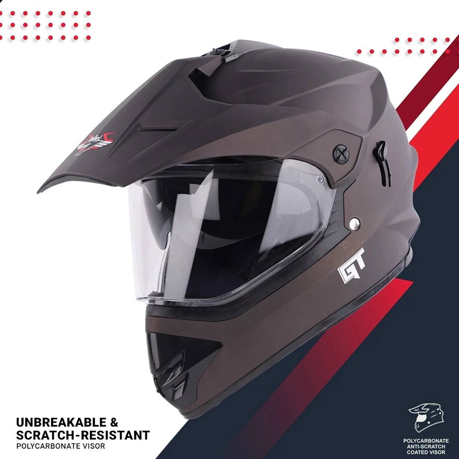 Steelbird Off Road GT Motocross Helmet - Image 3