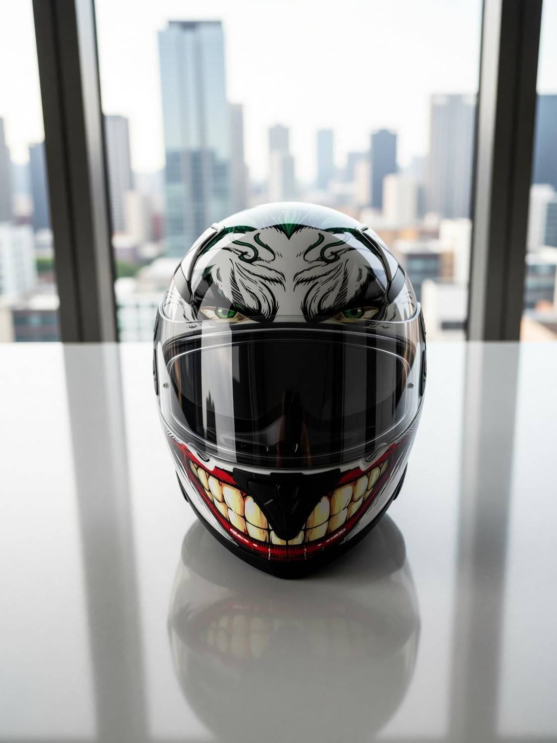 Axor Apex Joker Motorbike Helmet White - Image 4
