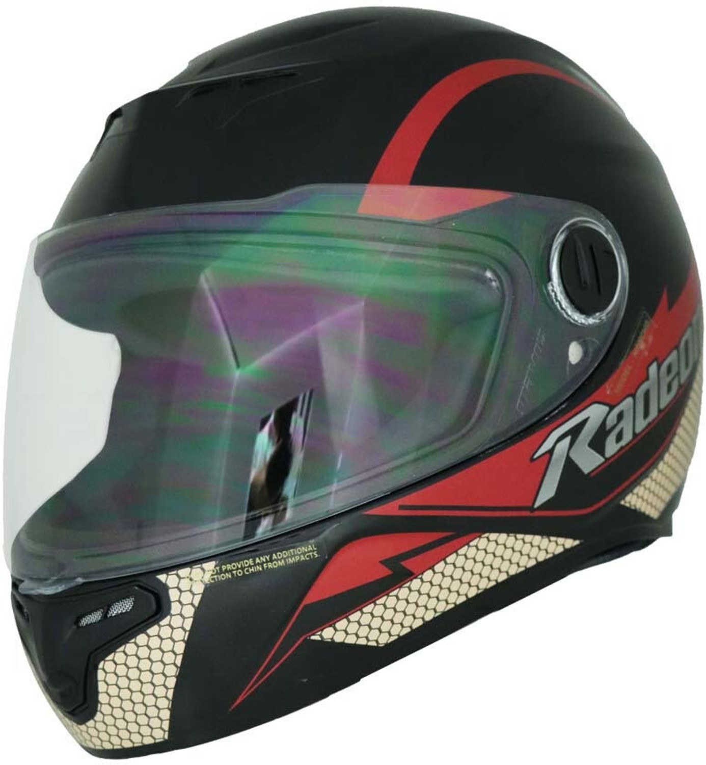 Image of TVS Helmet Radeon FF FX20 Red X Large Motorbike Helmet