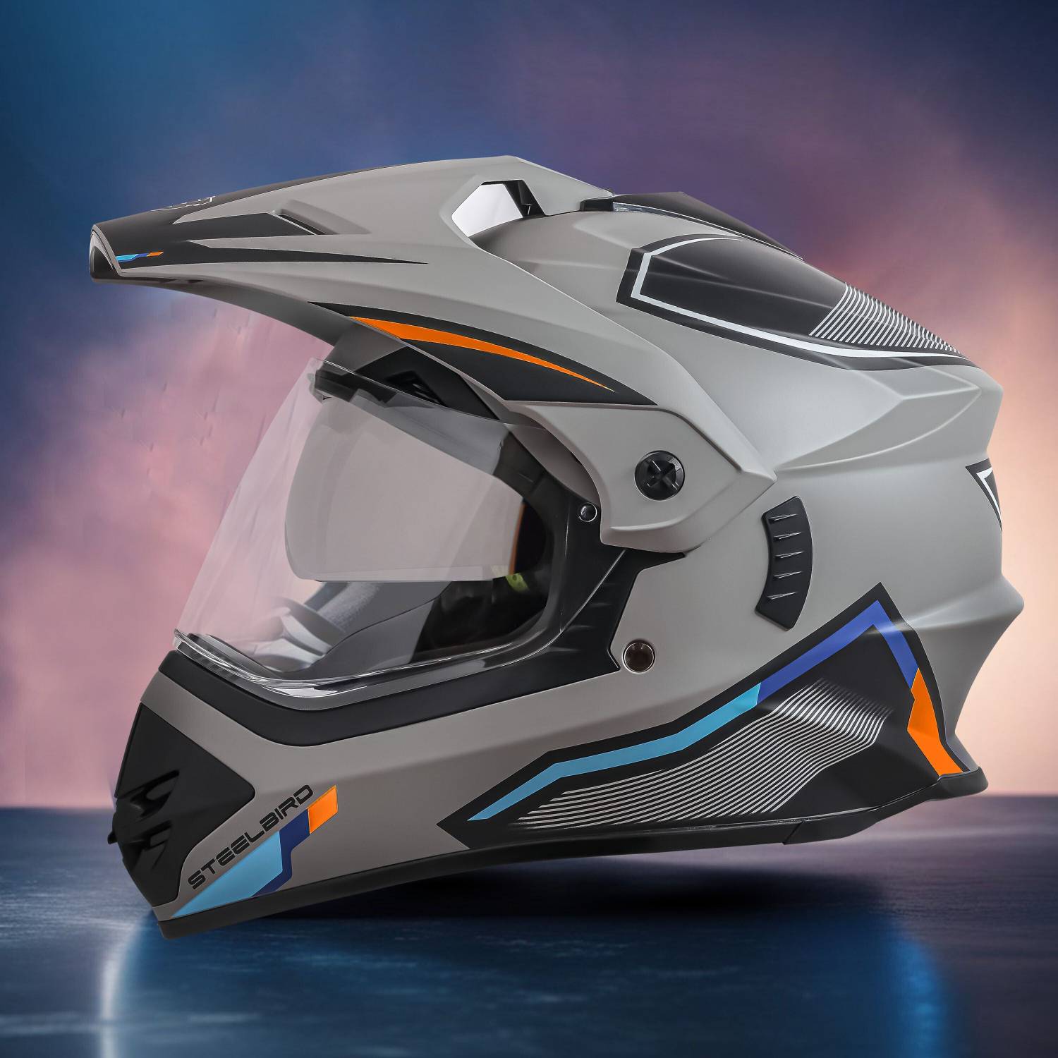 Steelbird Racer Off Road ISI Certified Motocross Double Visor Full - Image 4