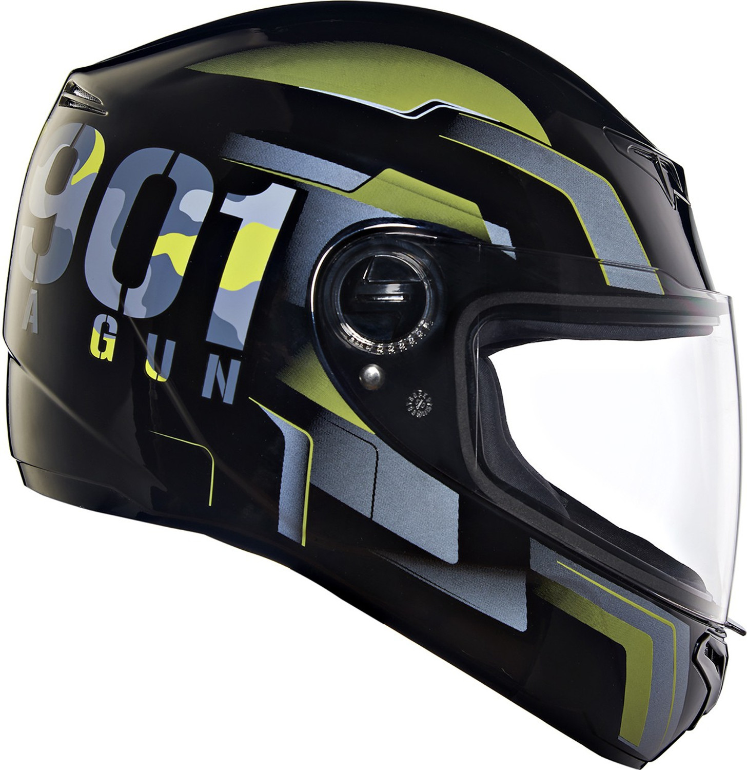 Image of ROYAL ENFIELD Camo Printed MLG Full Face ISI Certified with Visor Motorbike Helmet