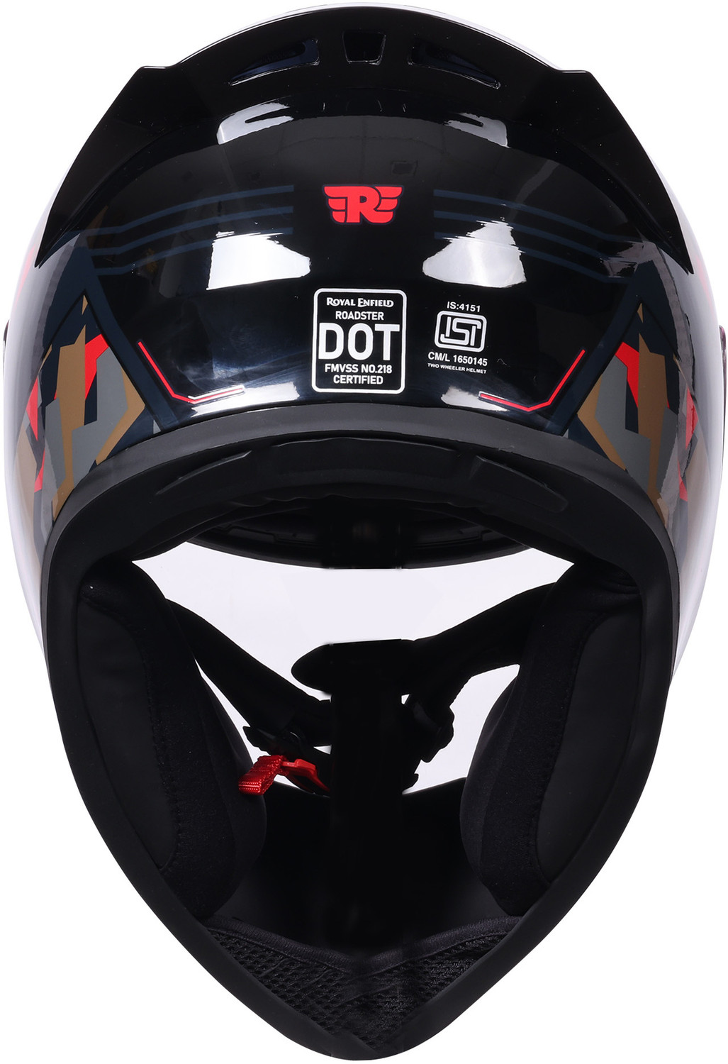 Image of ROYAL ENFIELD Roadster Geo Camo ISI & DOT Certified with Visor Full Face & Graphics Helmet Motorbike Helmet