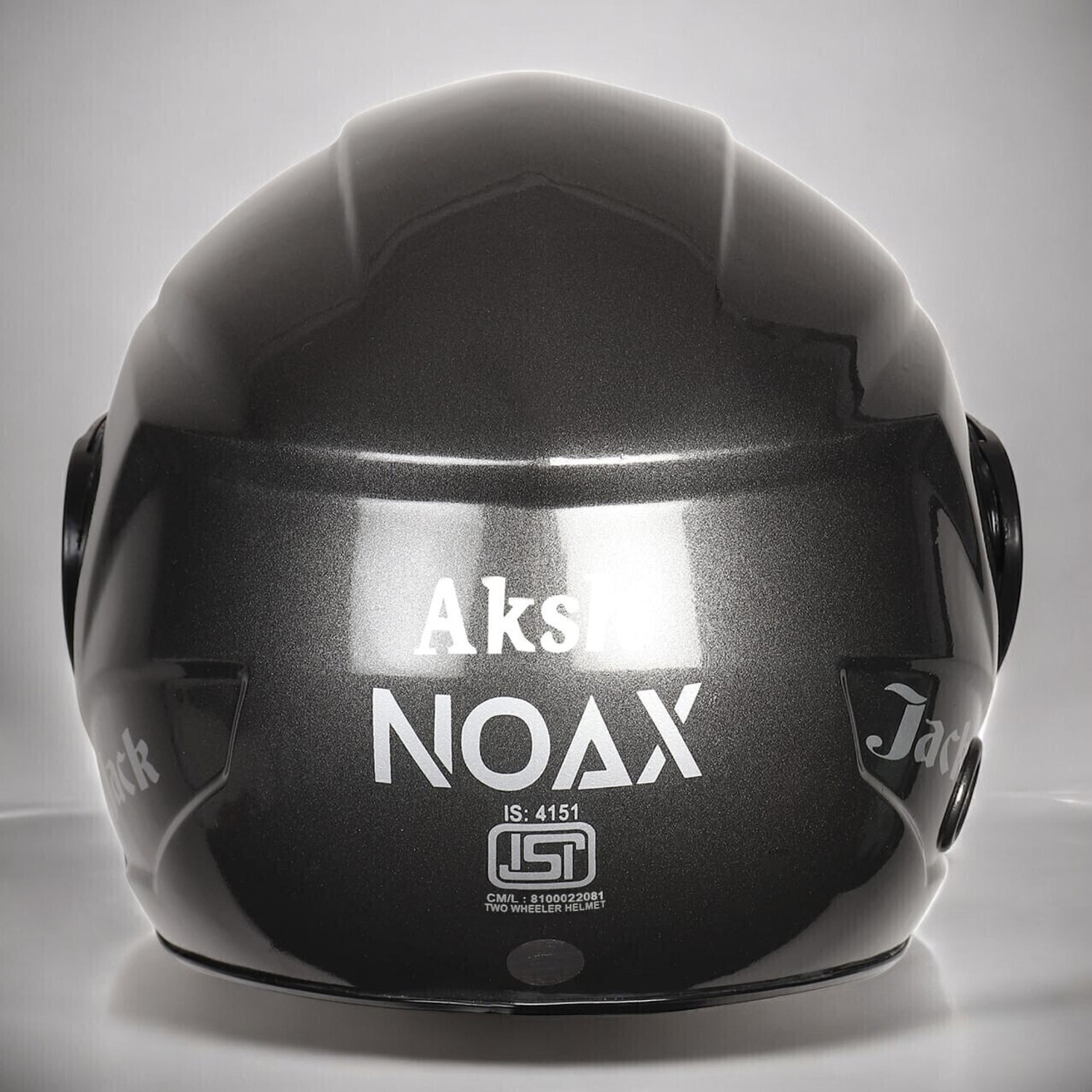 Image of NOAX ISI marked helmet solid helmet((fk198 Motorbike Helmet
