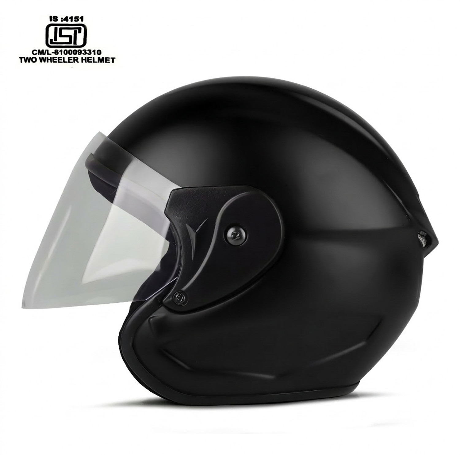 Image of urban carrier ABS Material Half Face PC Visor, UV Scratch Resistance Motorbike Helmet