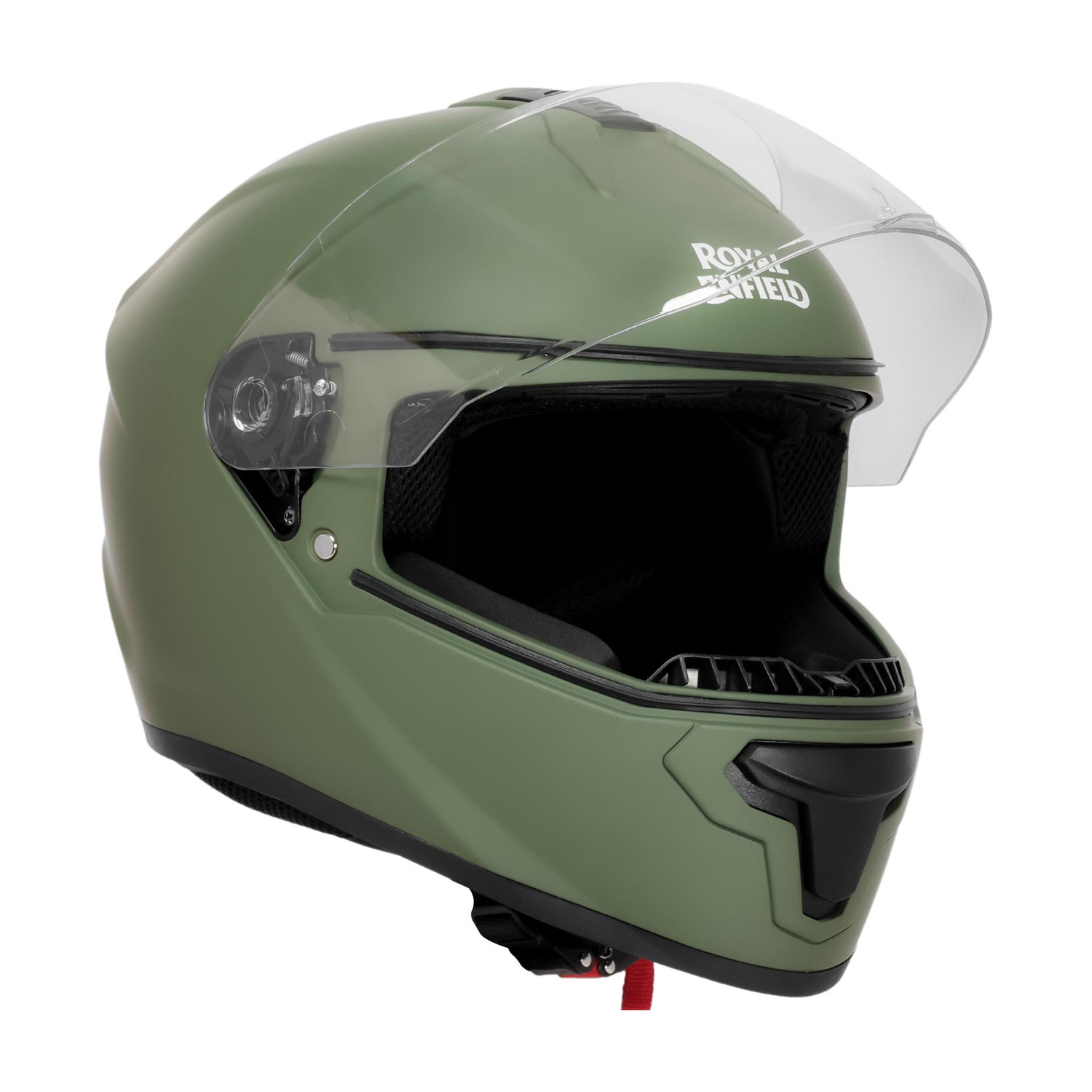 Image of ROYAL ENFIELD Quest Full Face with Visor | ISI & DOT | for Men and Women Motorbike Helmet (Battle Green)