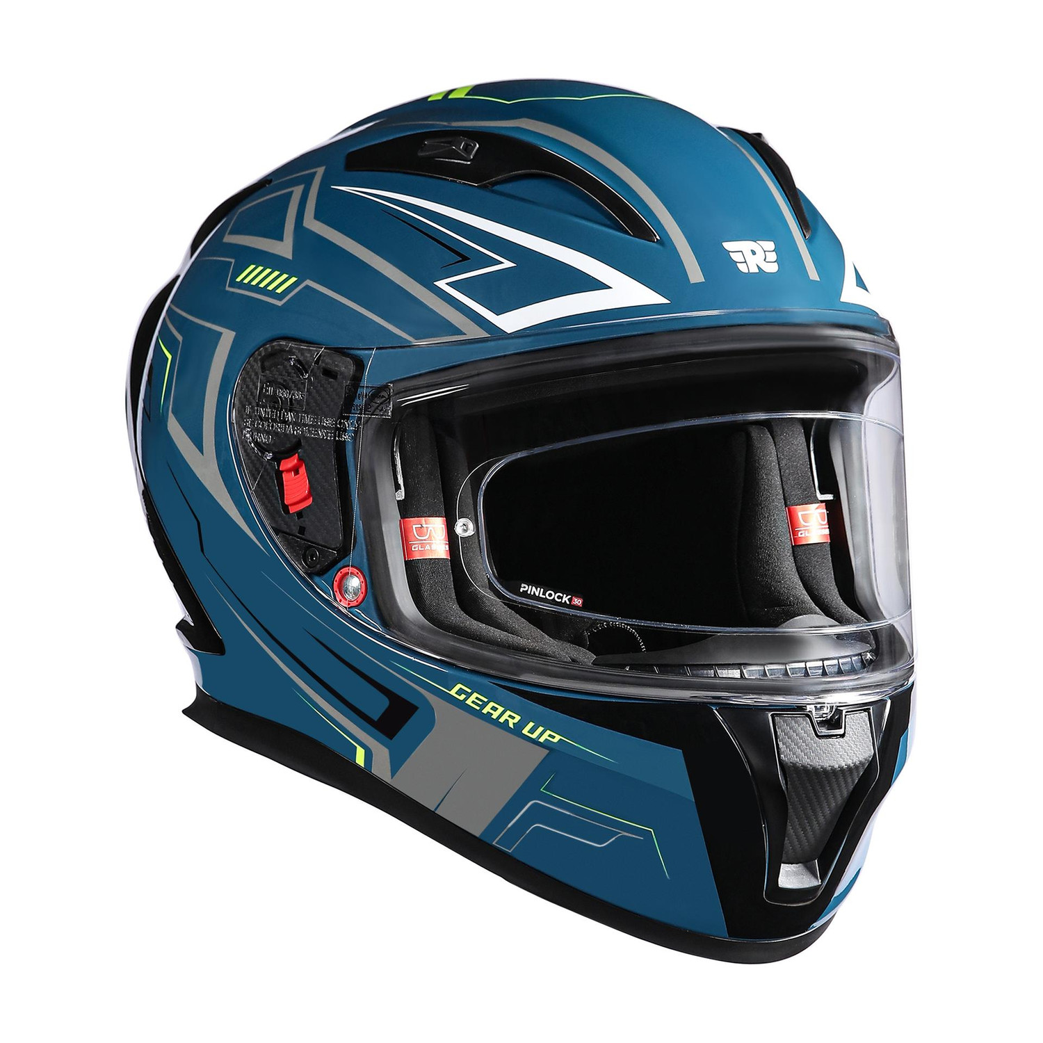 Image of ROYAL ENFIELD Speedx ISI & DOT Certified Full Face Helmet with Pinlock Insert Visor Motorbike Helmet