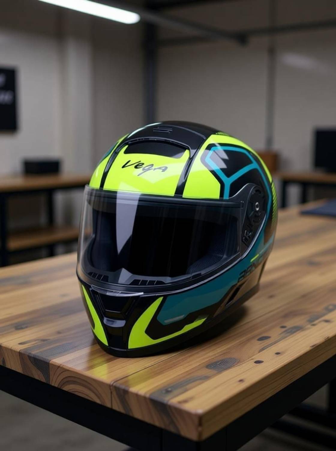 VEGA Ranger Crew Motorbike Helmet Black - Image 3