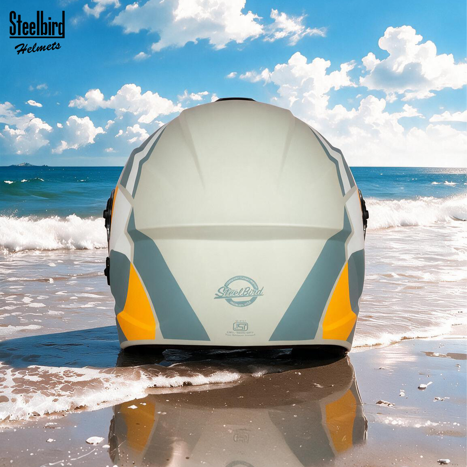 Steelbird SBH-80 Fairy FR4 ISI Certified Open Face Graphic Helmet For ...