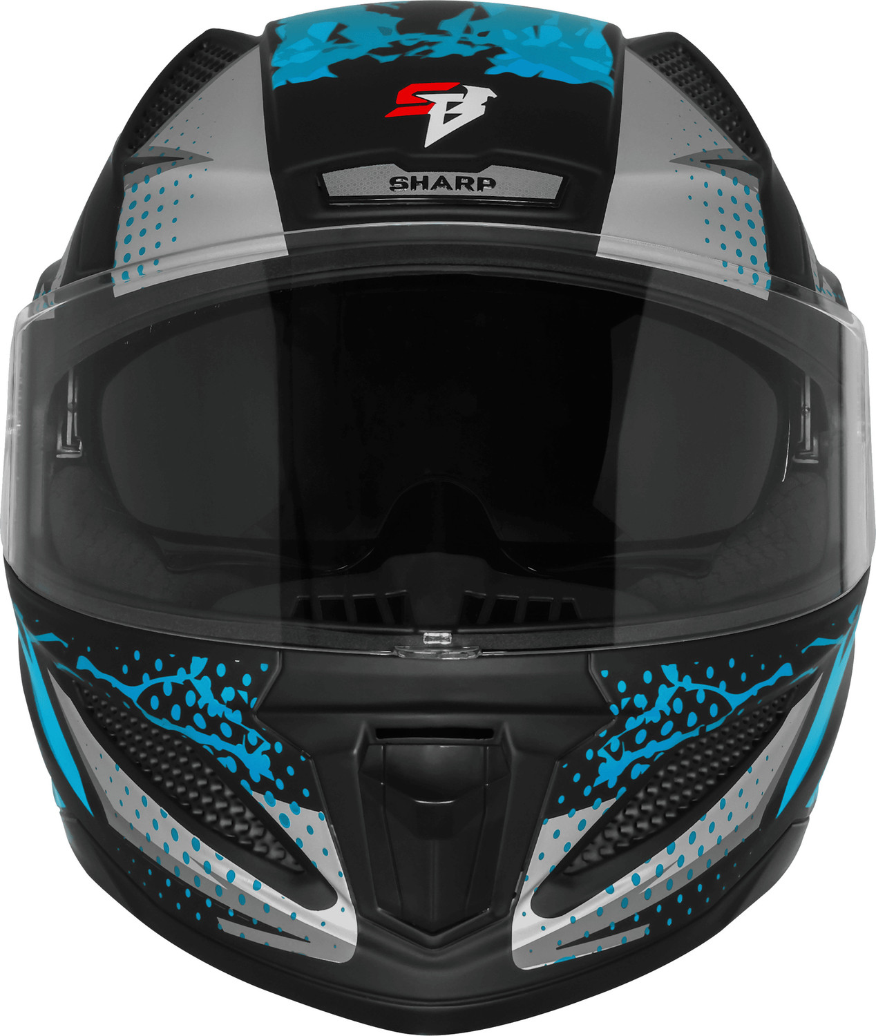 Image of Steelbird Air SBH-25 ISS SHARP ALBUS Motorsports Helmet