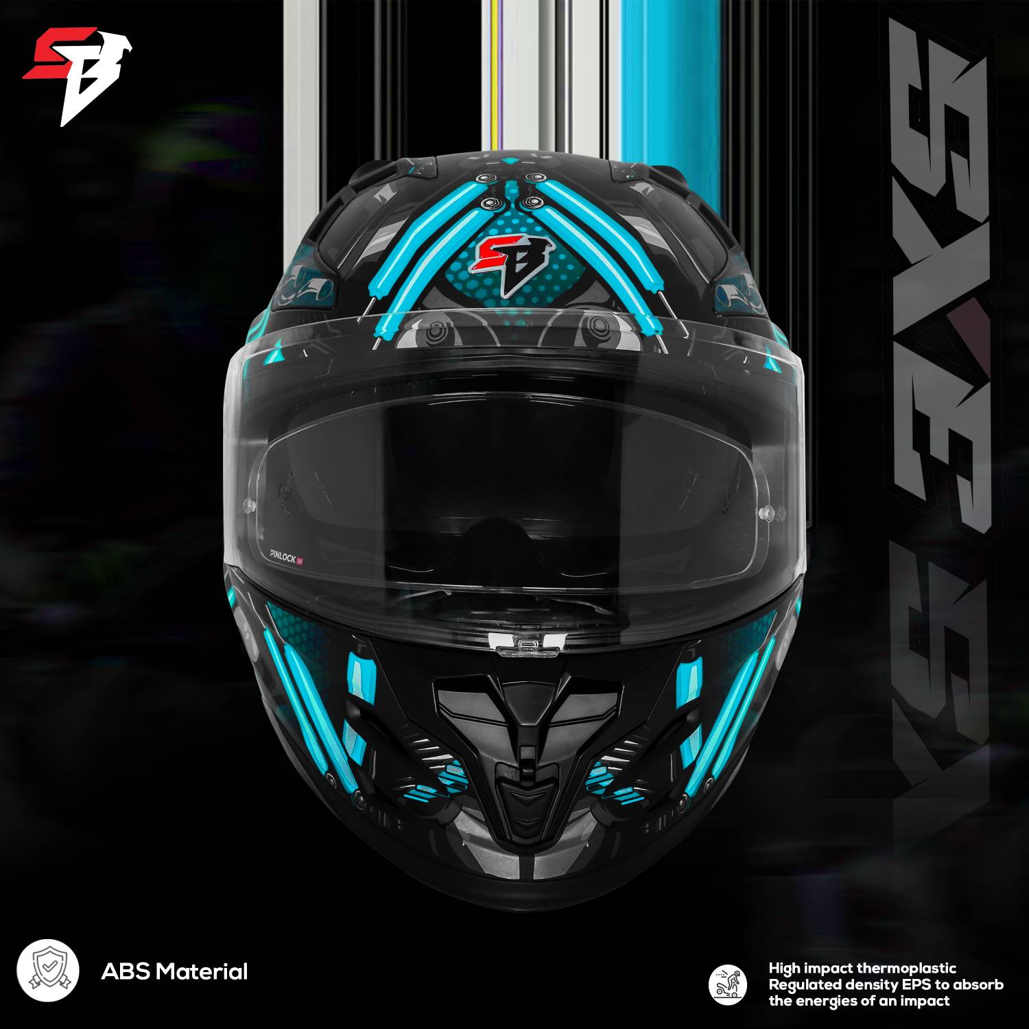 Steelbird SBH 61 SXE X2 Full Face Helmet - Image 3