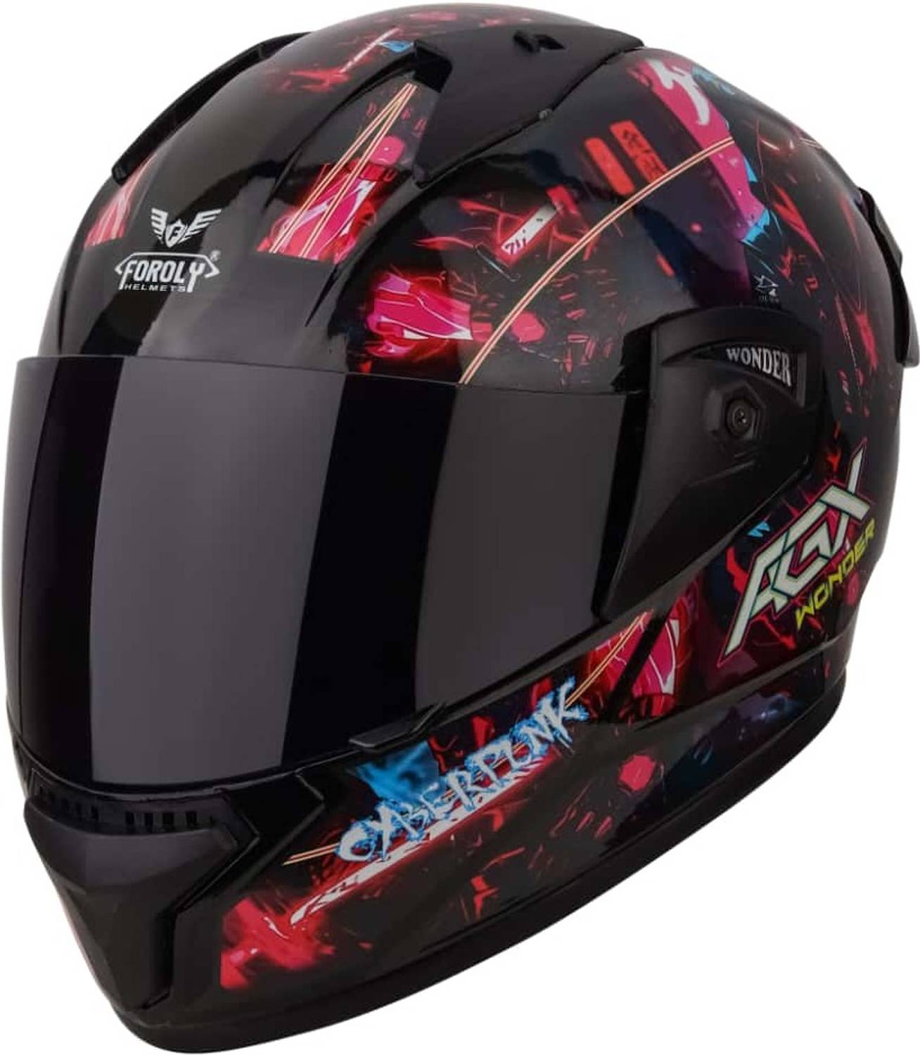 Agx Wonder Cyberpunk Motorbike Helmet - Image 4