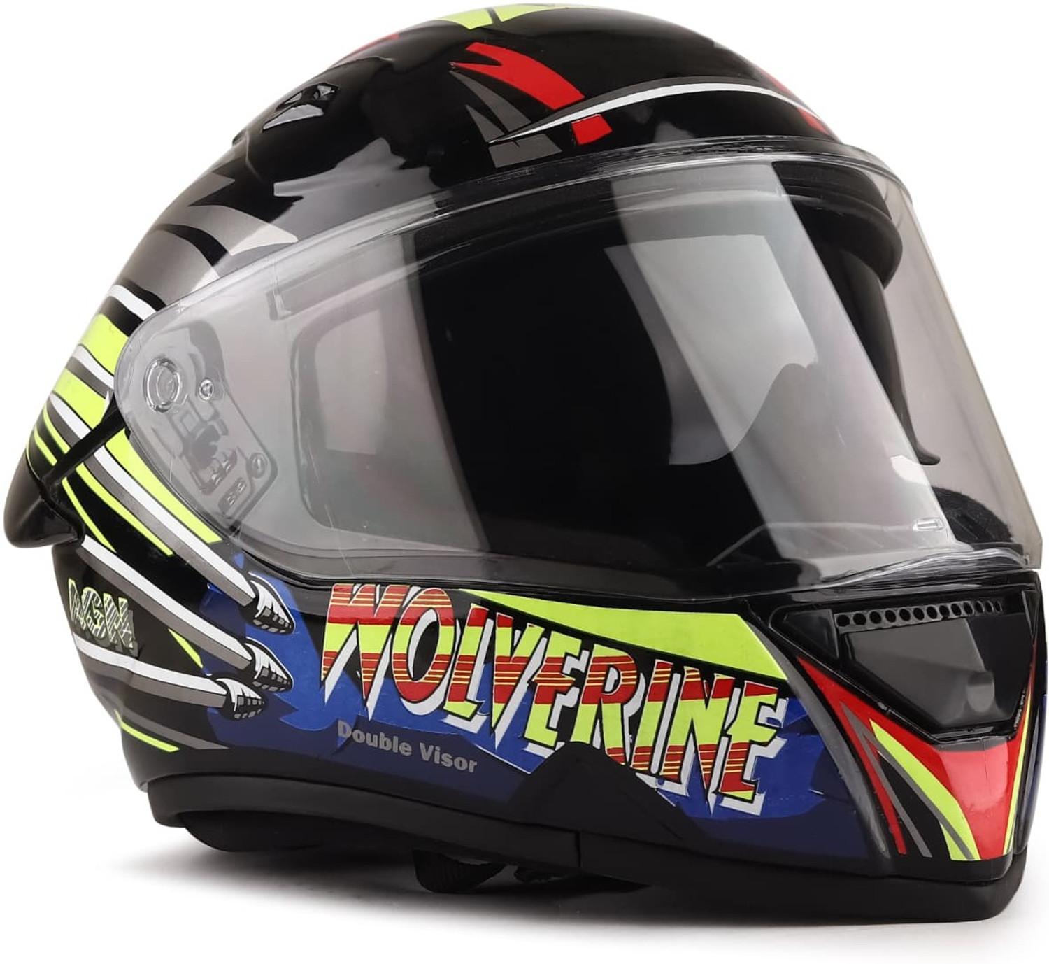 Image of IRONVAULT ISI Certified, ABS Material Unisex with Unbreakable Visor Motorbike Helmet